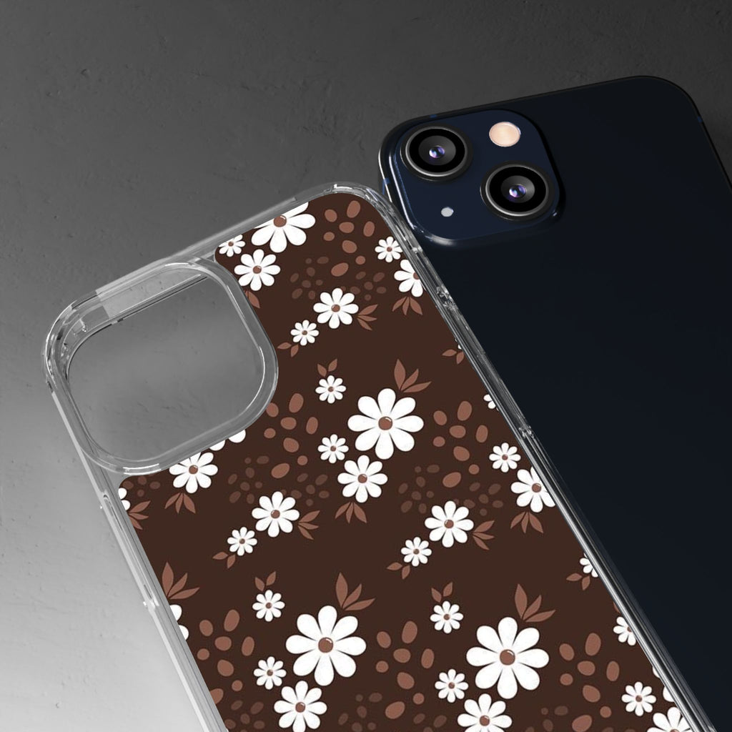 Floral Clear Phone Case, Durable Phone Cover, Transparent Phone Protection, Gift for Her, Spring Phone Accessory