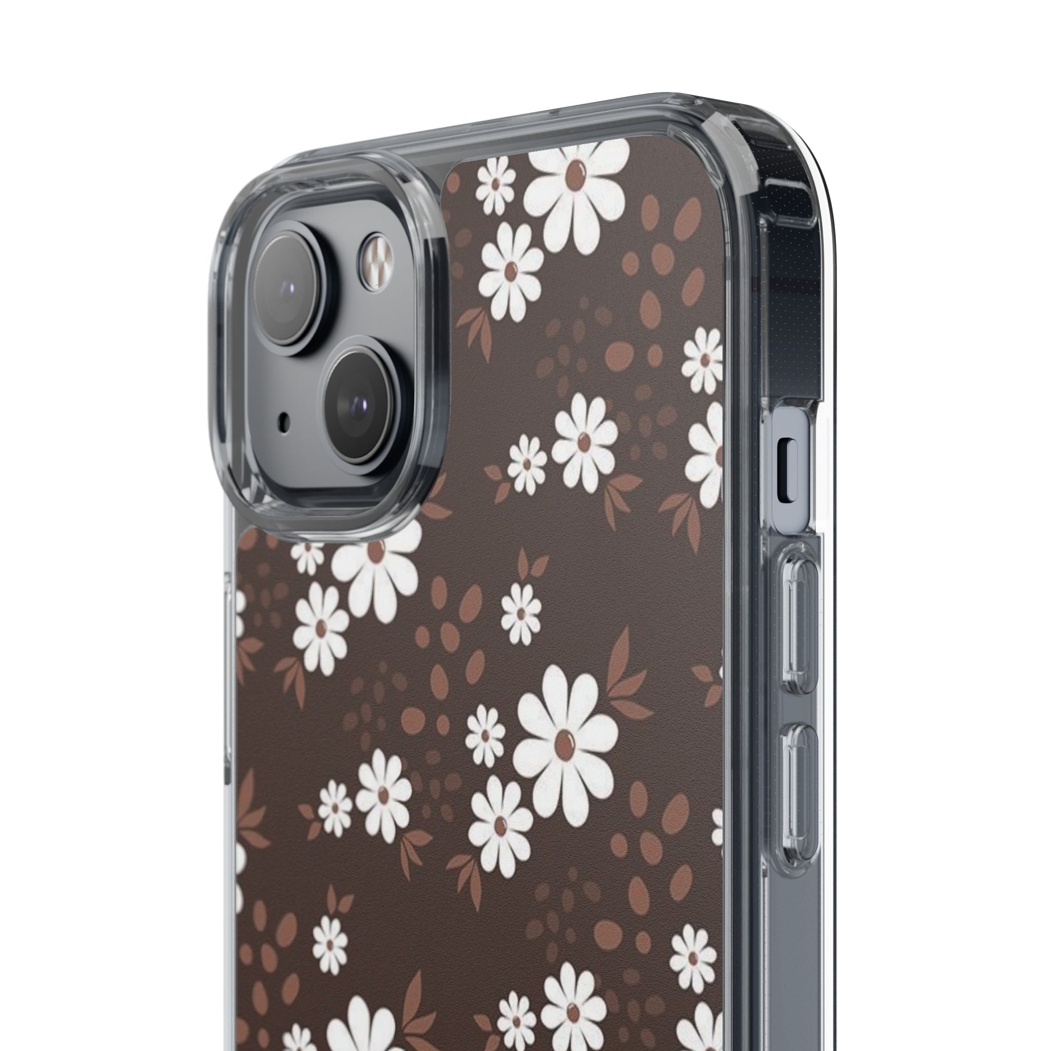 Floral Clear Phone Case, Durable Phone Cover, Transparent Phone Protection, Gift for Her, Spring Phone Accessory
