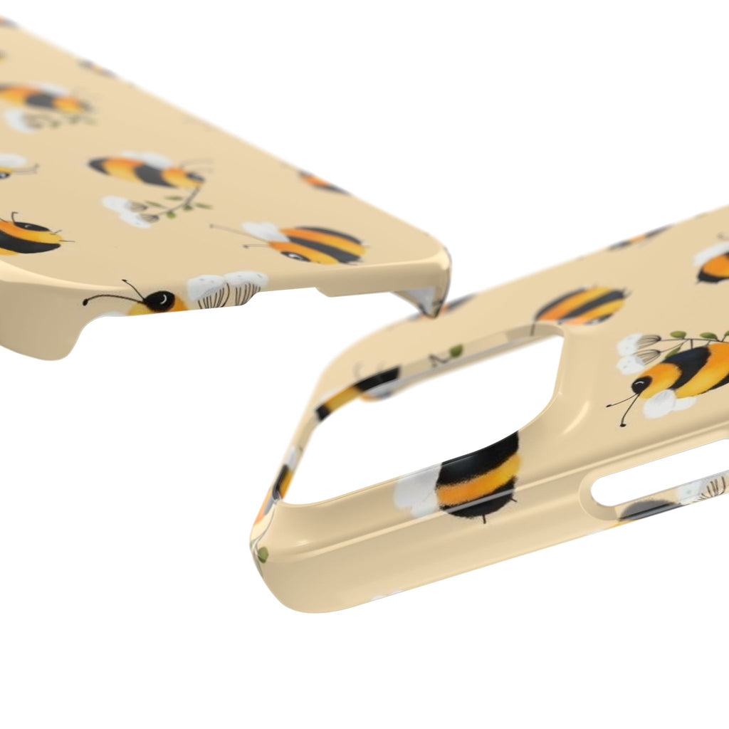 Bee-inspired Slim Phone Cases, Cute Bumblebee Design, Eco-friendly Mobile Covers, Perfect Gift for Nature Lovers