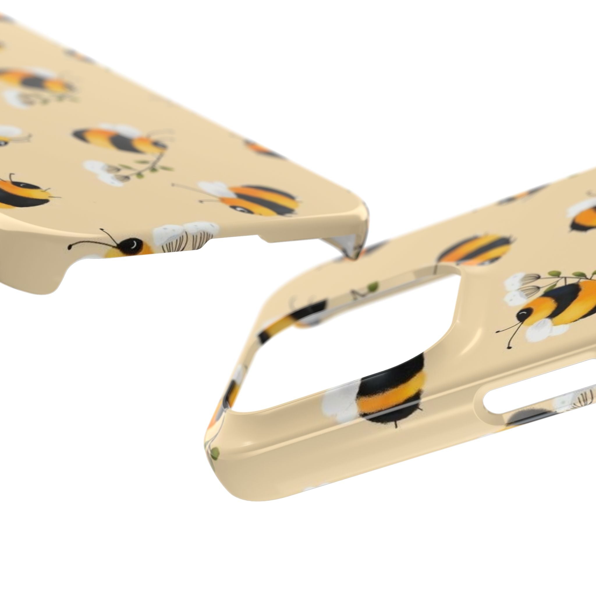 Bee-inspired Slim Phone Cases, Cute Bumblebee Design, Eco-friendly Mobile Covers, Perfect Gift for Nature Lovers