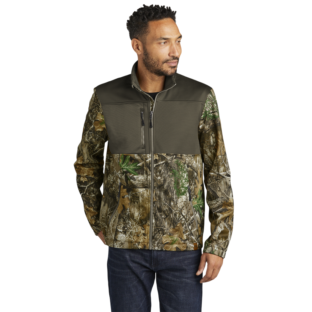 Custom Realtree® Colorblock Soft Shell Jacket, Outdoor Gear, Hunting Apparel, Embroidered Jacket, Gift for Him, Casual Outerwear