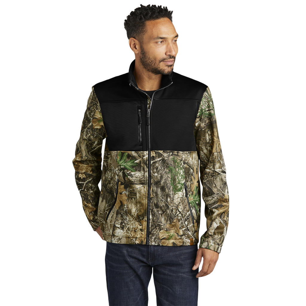 Custom Realtree® Colorblock Soft Shell Jacket, Outdoor Gear, Hunting Apparel, Embroidered Jacket, Gift for Him, Casual Outerwear