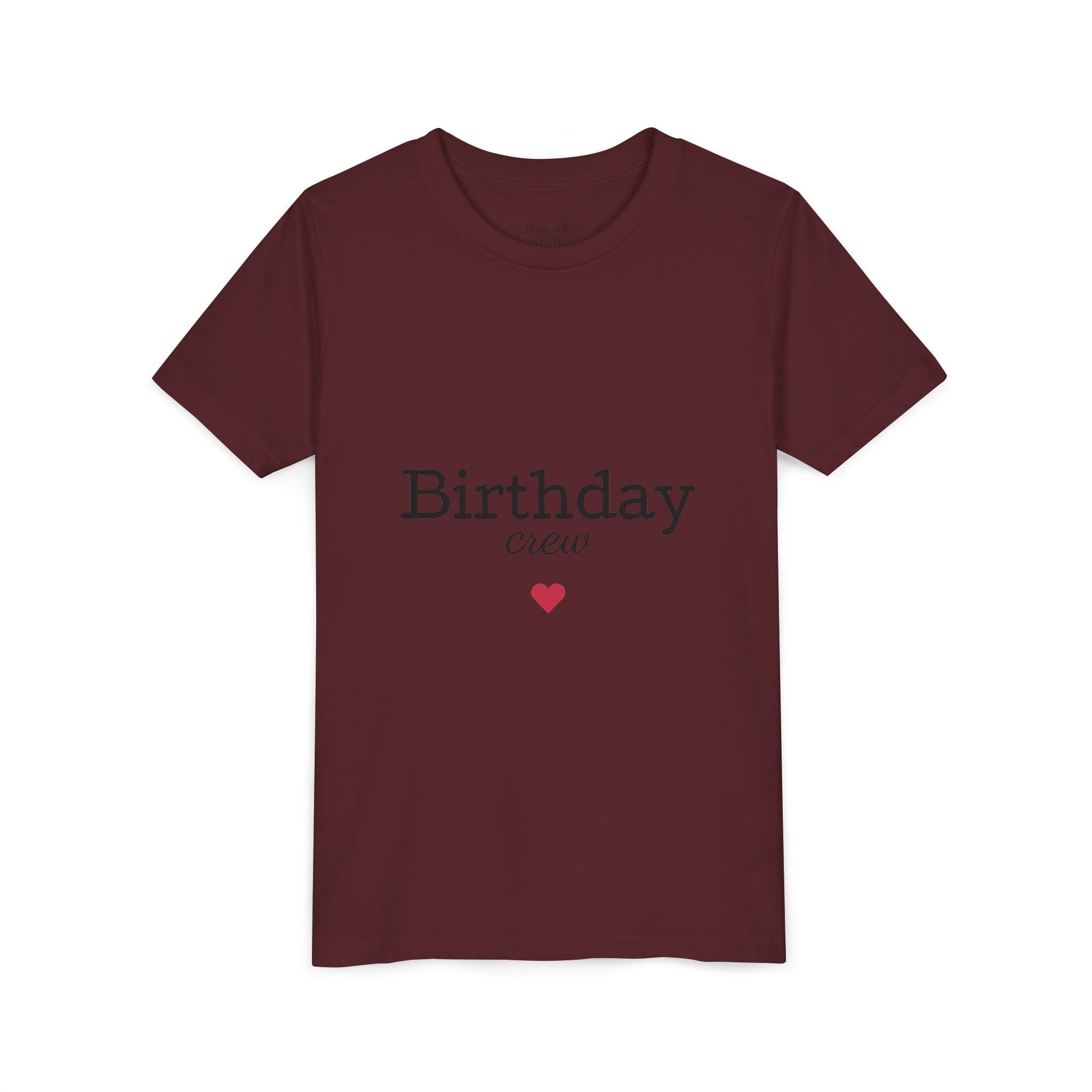 Birthday Crew Youth Tee, Fun Birthday Gift, Kids Party Shirt, Celebration Apparel, Birthday Celebration Clothing