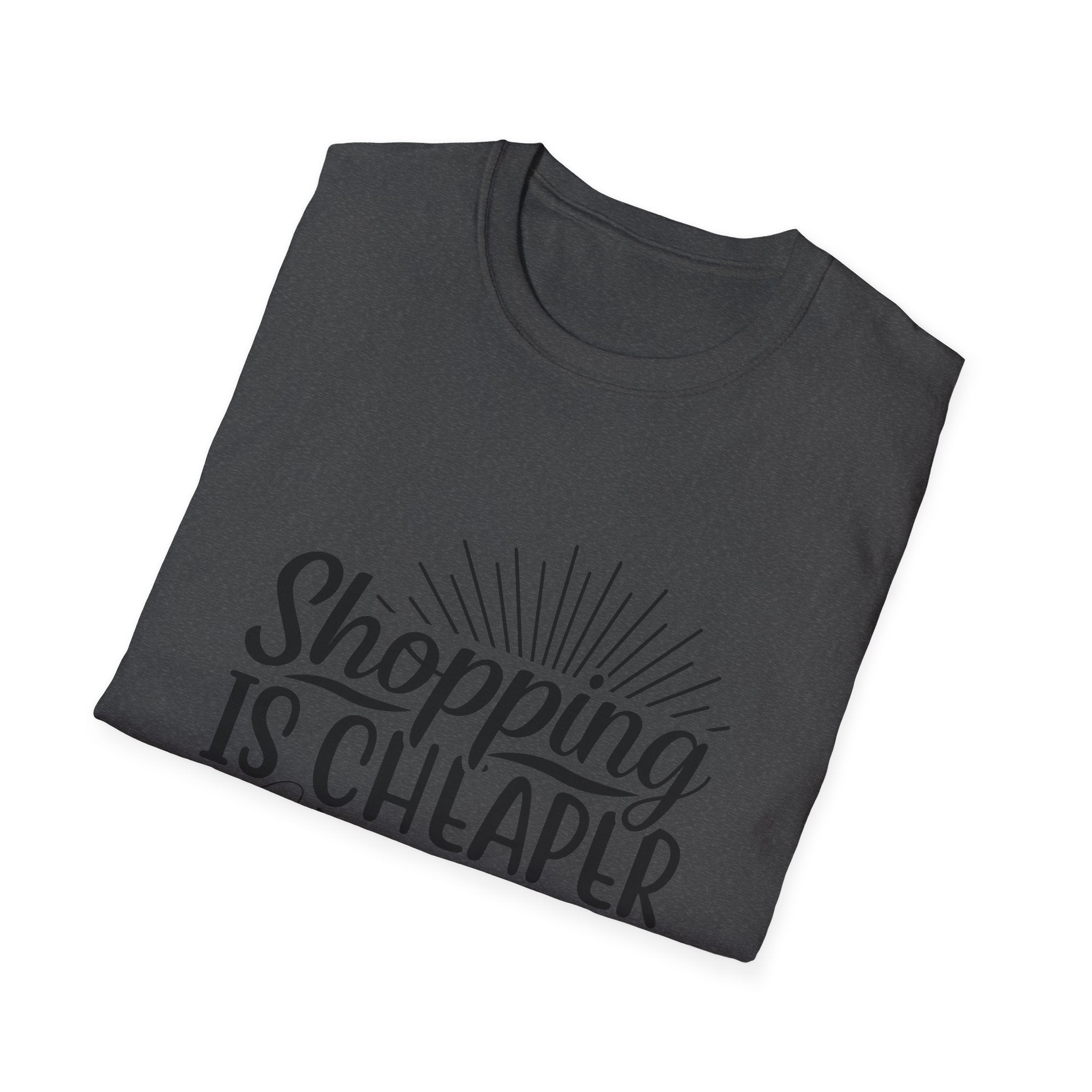 Shopping Therapy T-Shirt, Funny Gift for Shoppers, Casual Tee, Unique Humor Shirt, Gift for Her