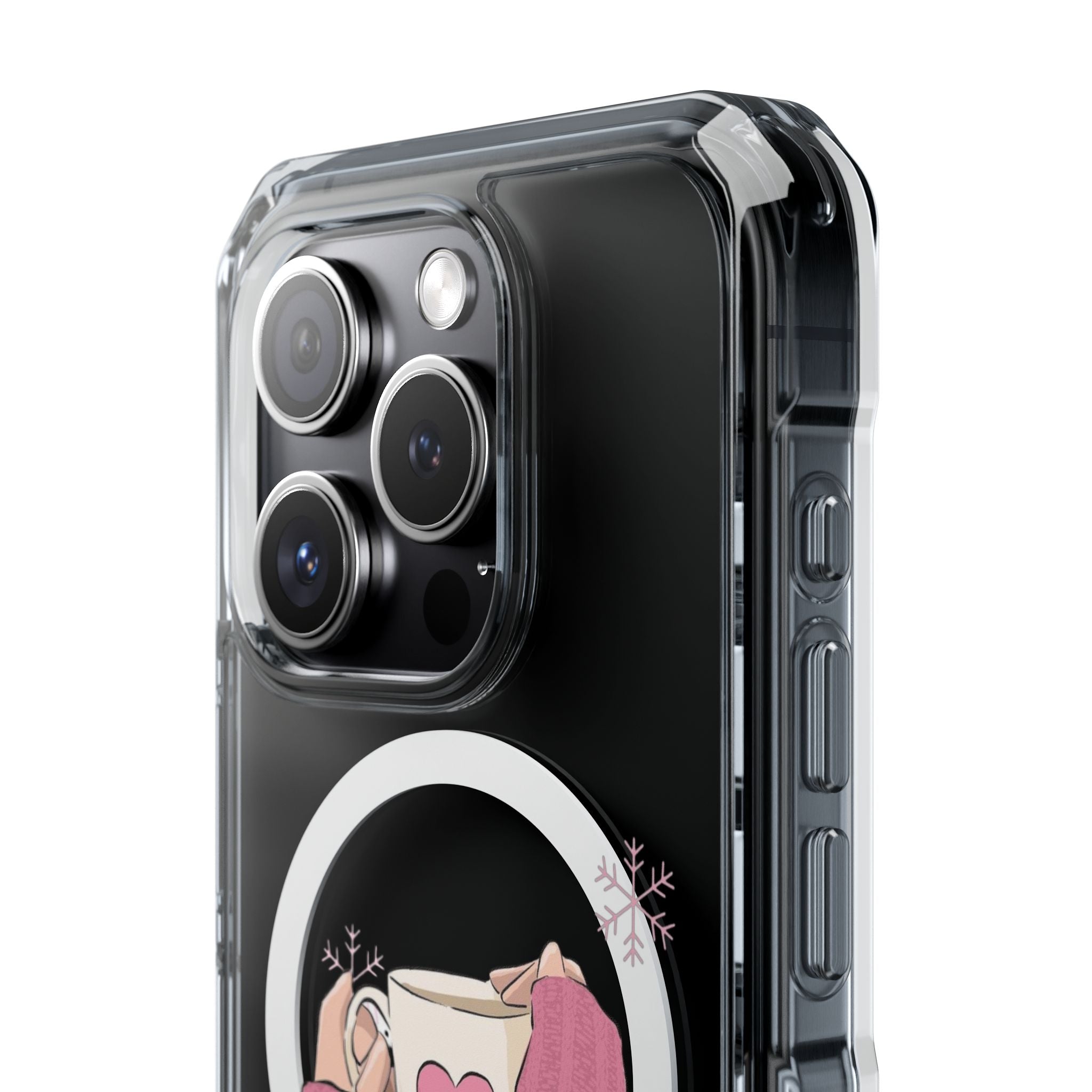 Heartwarming Magnetic Phone Case, Cute Smartphone Cover, Winter Accessories, Gift for Her, Instagrammable Tech