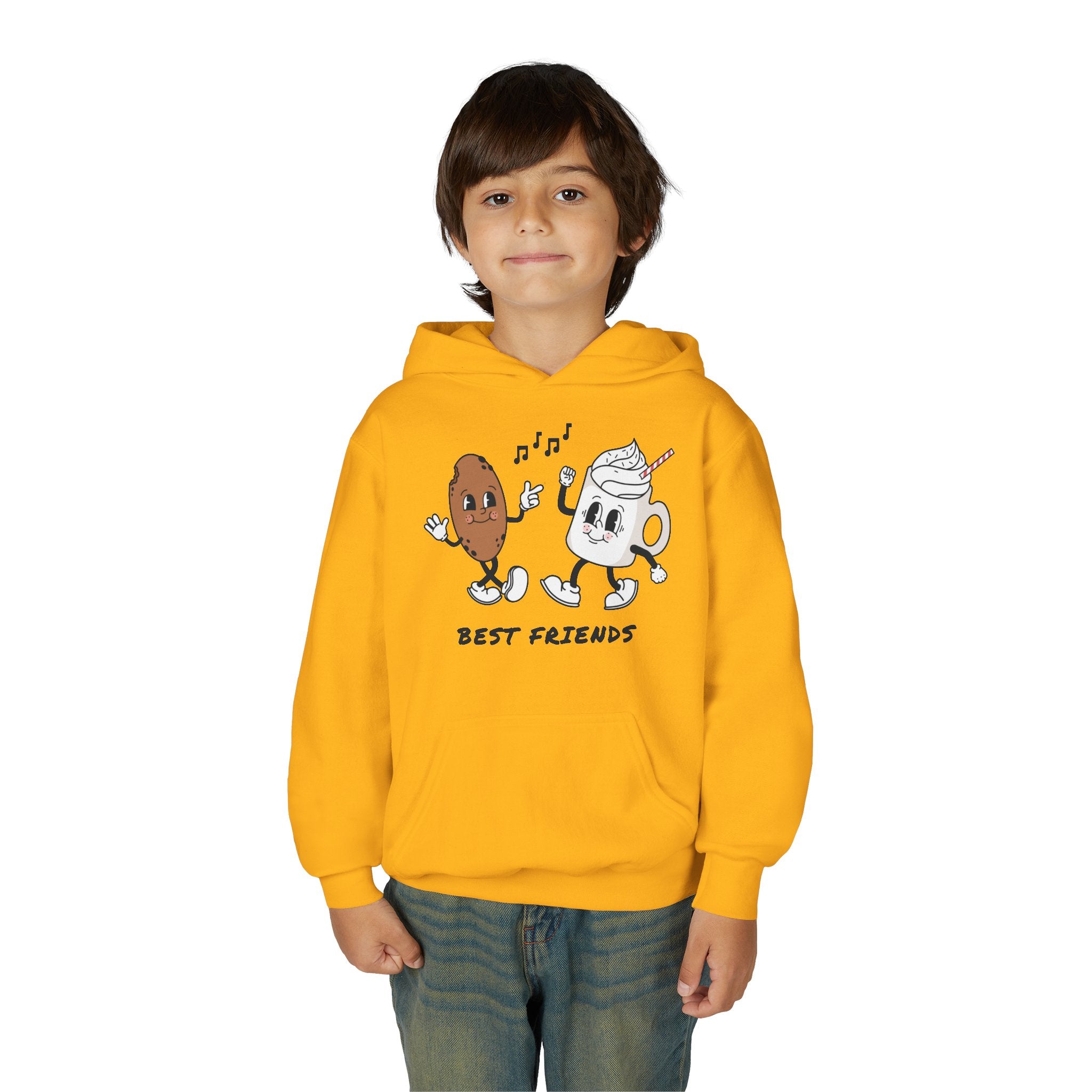 Best Friends Youth Hoodie - Cute Friendship Sweatshirt for Kids, Gift for Besties, Matching Outfit, Cozy Wear for Playdates