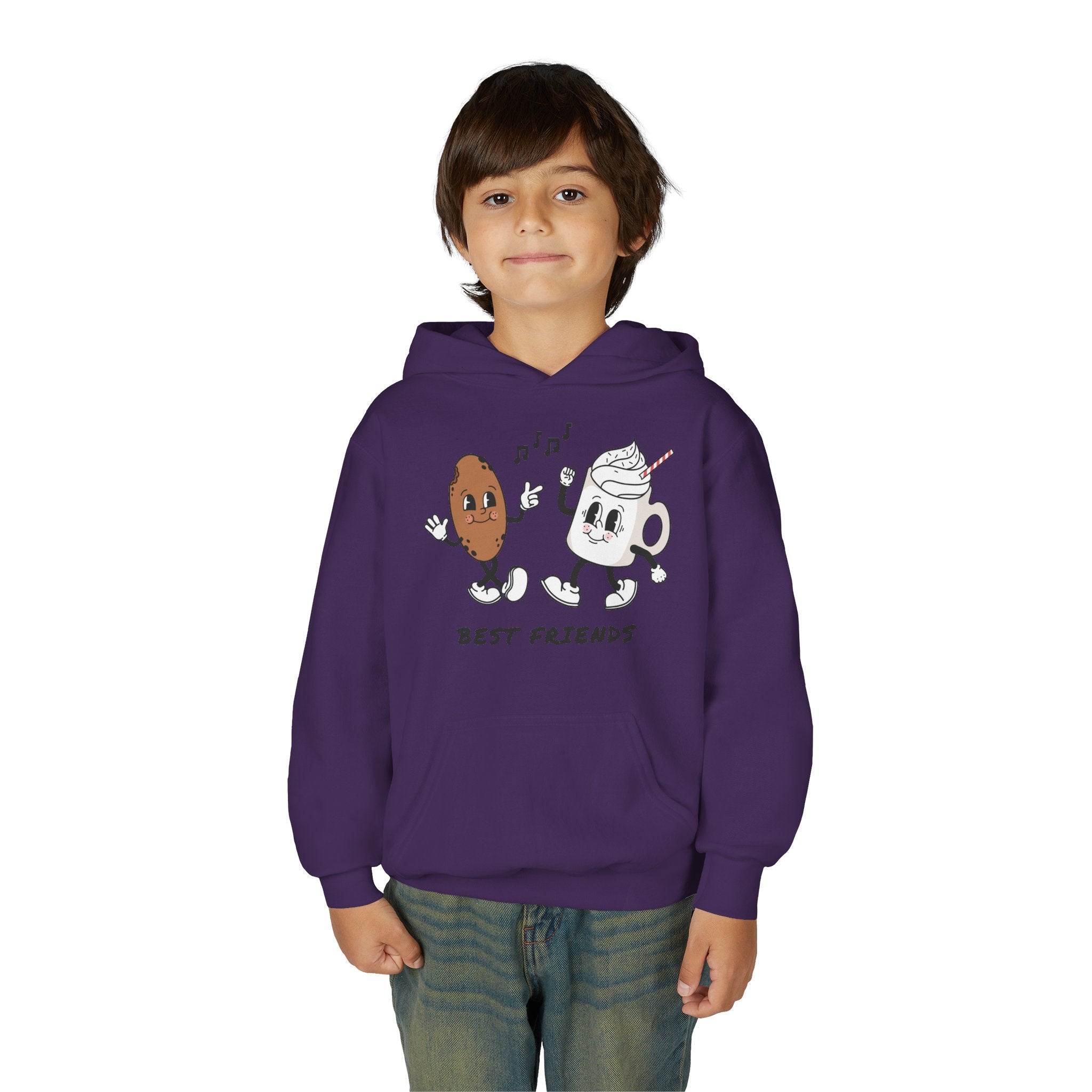 Best Friends Youth Hoodie - Cute Friendship Sweatshirt for Kids, Gift for Besties, Matching Outfit, Cozy Wear for Playdates
