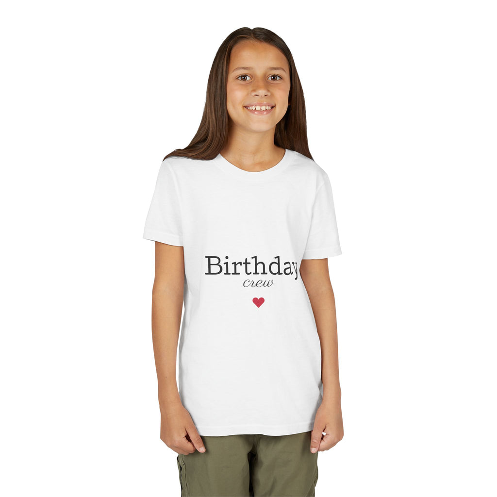 Birthday Crew Youth Tee, Fun Birthday Gift, Kids Party Shirt, Celebration Apparel, Birthday Celebration Clothing