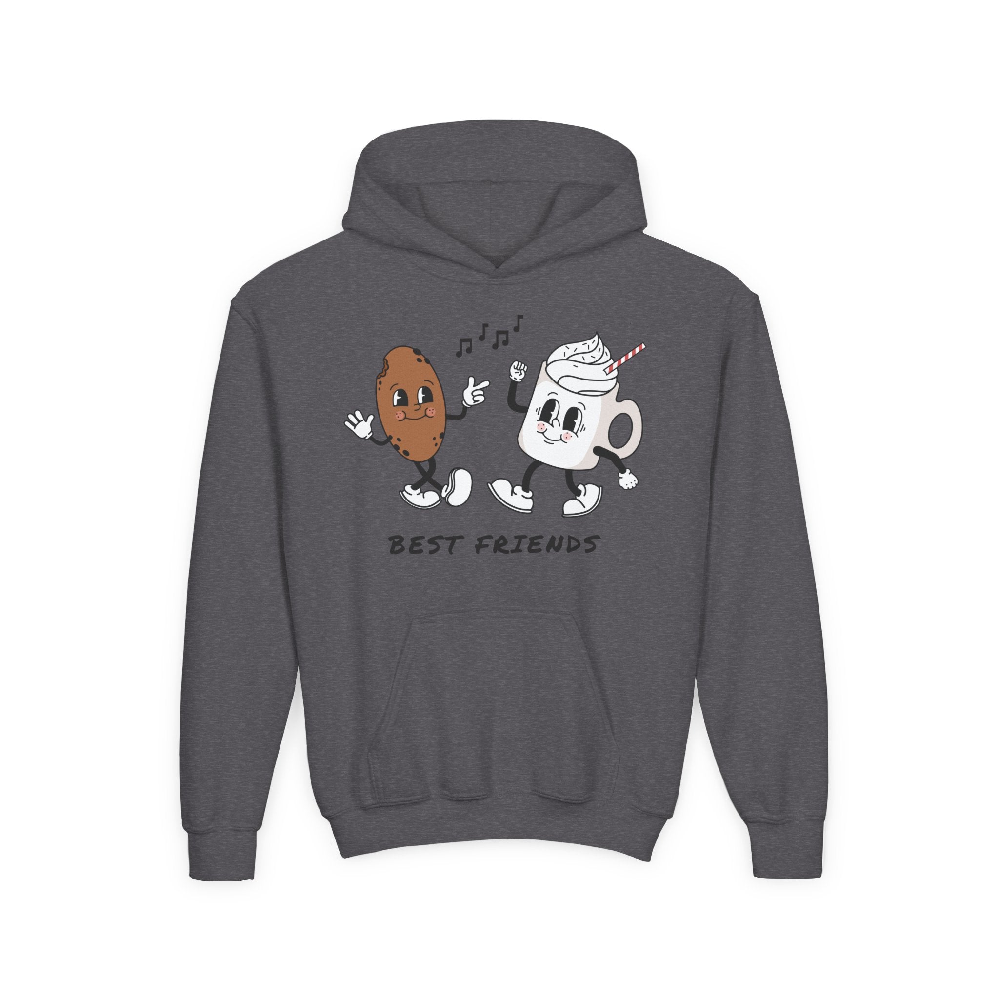 Best Friends Youth Hoodie - Cute Friendship Sweatshirt for Kids, Gift for Besties, Matching Outfit, Cozy Wear for Playdates