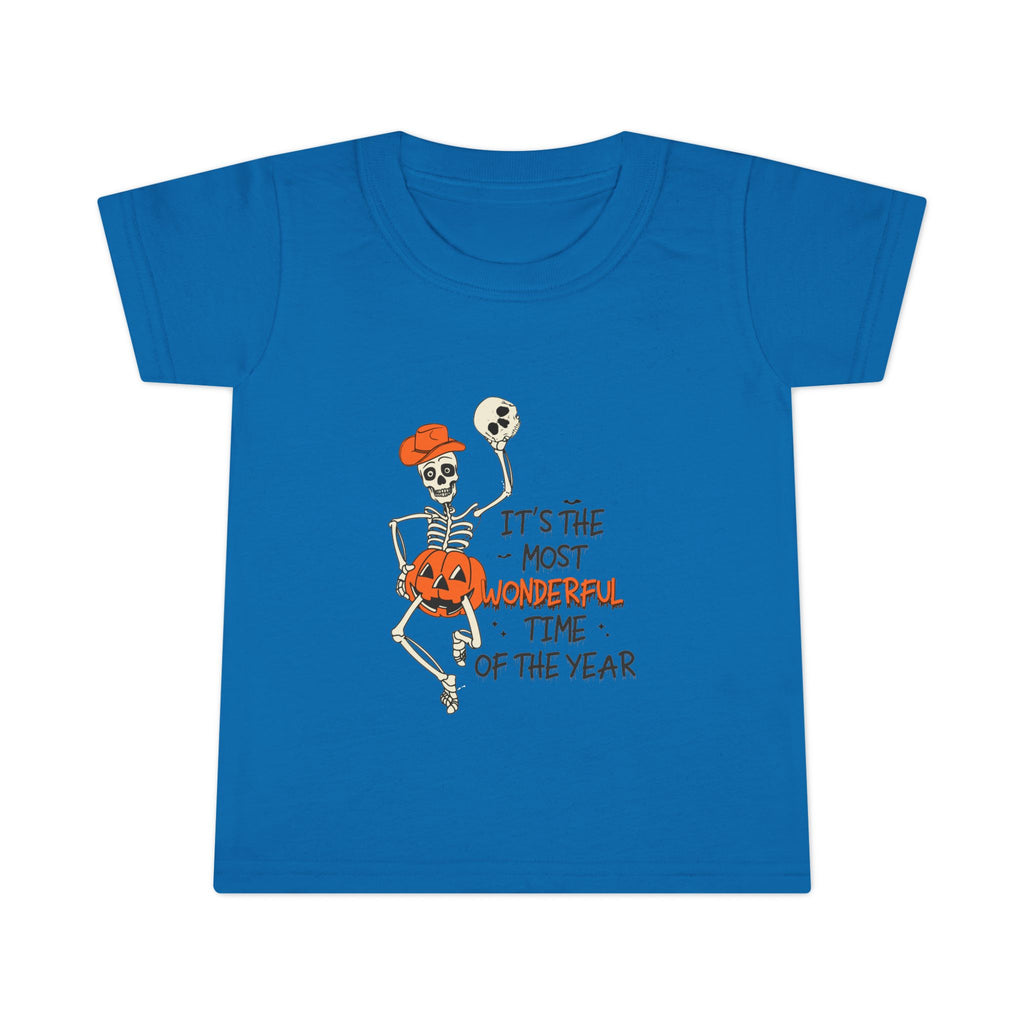 Halloween Skeleton Toddler T-Shirt, Cute Kids Costume Tee, Halloween Party Outfit, Spooky Season Apparel, Trick or Treat Shirt