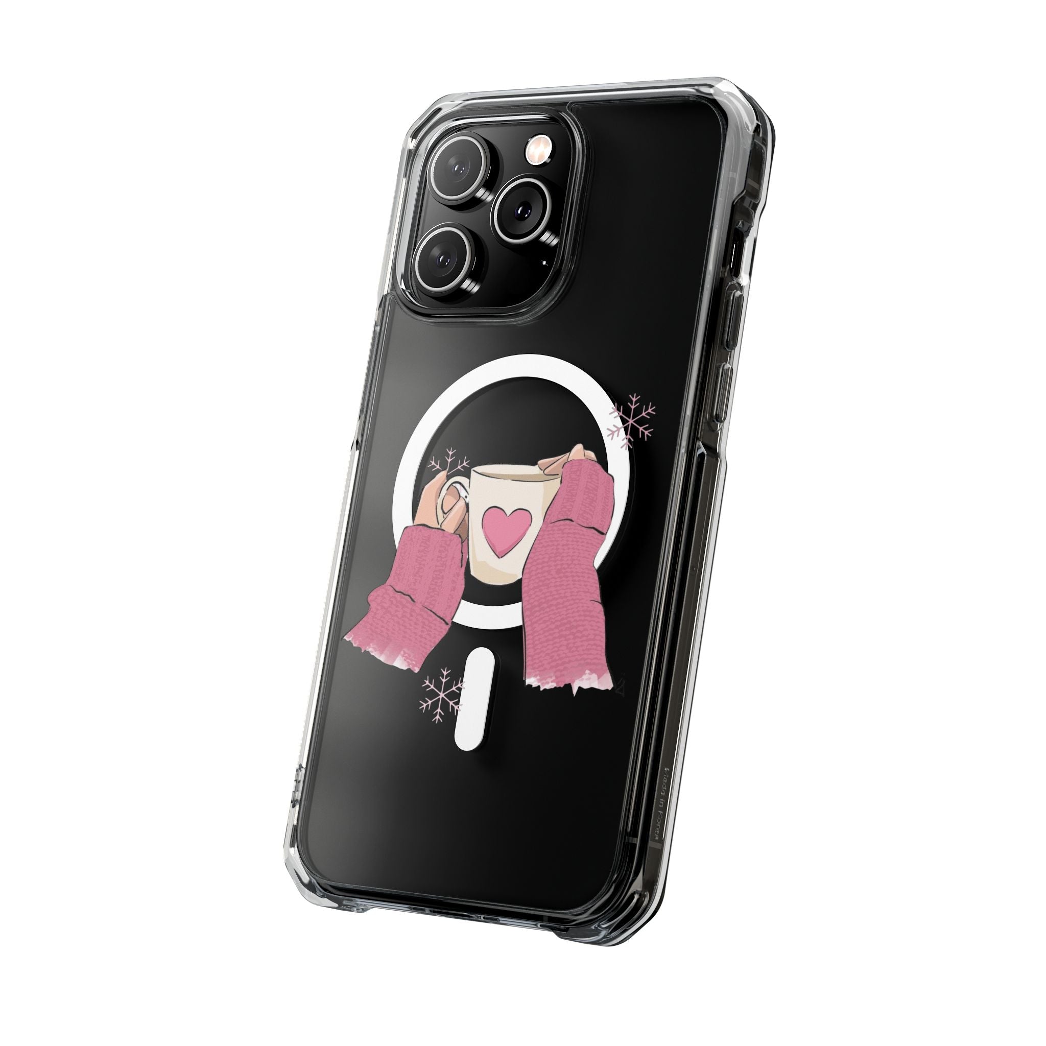 Heartwarming Magnetic Phone Case, Cute Smartphone Cover, Winter Accessories, Gift for Her, Instagrammable Tech