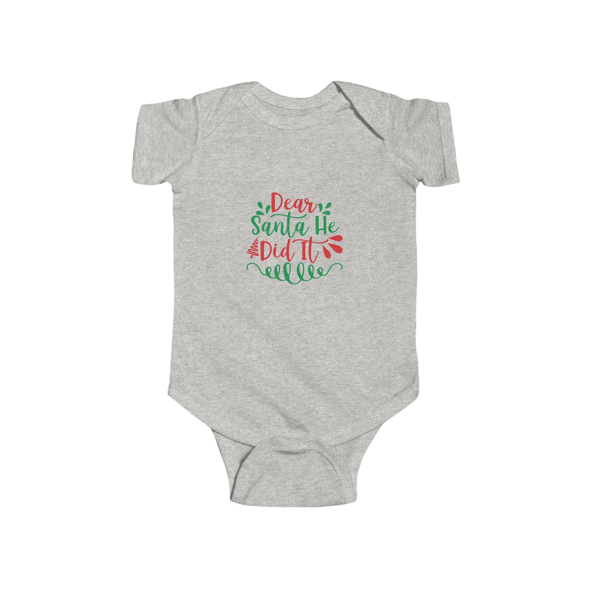 Adorable Holiday Baby Bodysuit, Infants, Christmas Gift, Newborn Outfit, Baby Shower Gift, Santa Design - Threads & Echo