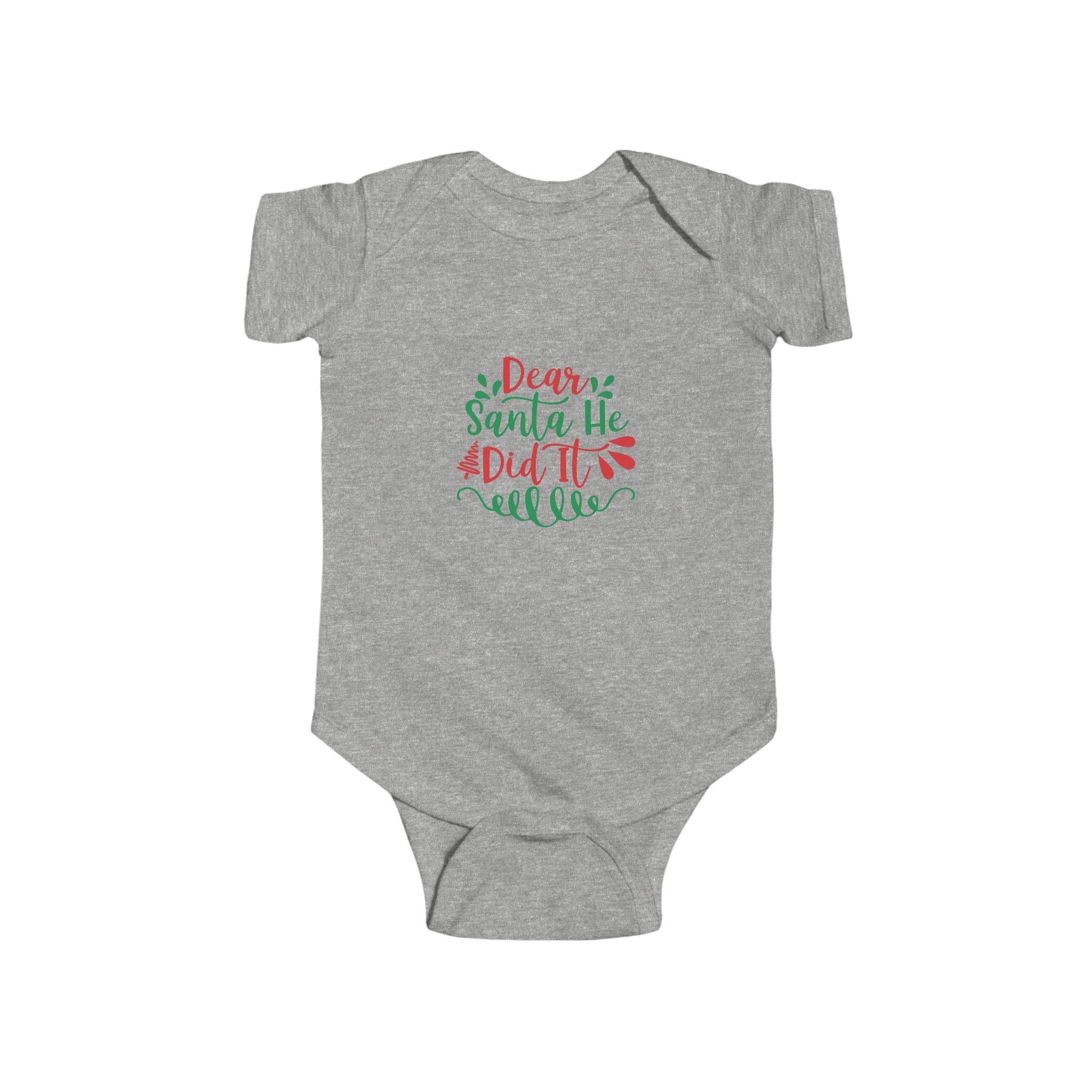 Adorable Holiday Baby Bodysuit, Infants, Christmas Gift, Newborn Outfit, Baby Shower Gift, Santa Design - Threads & Echo