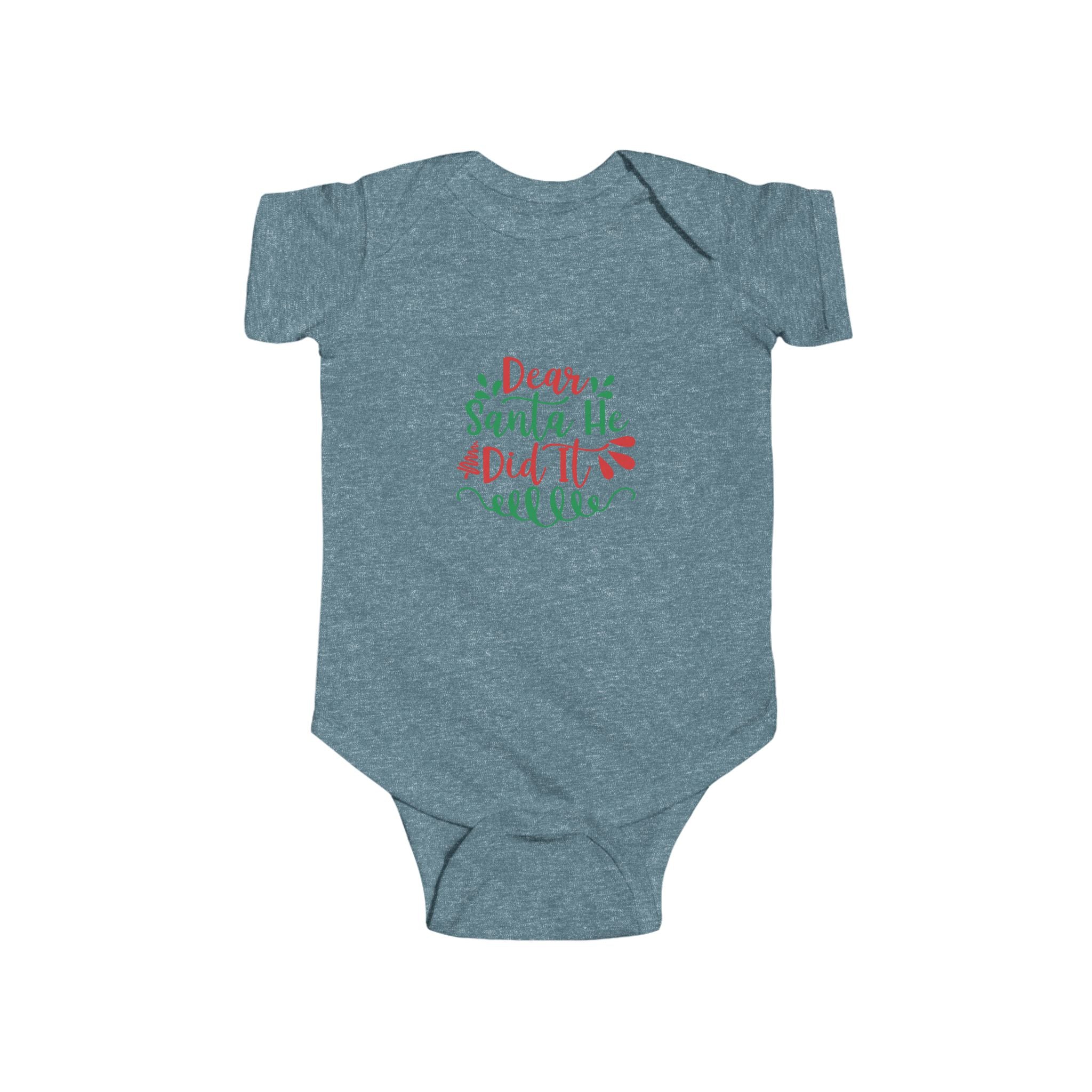 Adorable Holiday Baby Bodysuit, Infants, Christmas Gift, Newborn Outfit, Baby Shower Gift, Santa Design - Threads & Echo