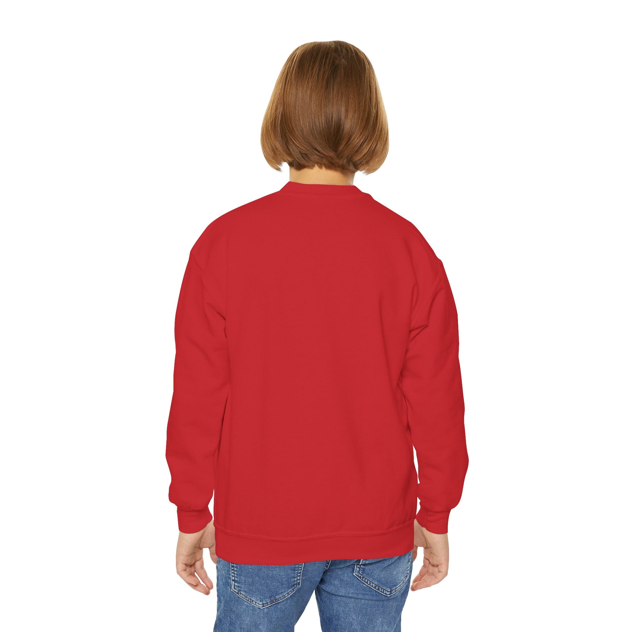 Halloween Youth Crewneck Sweatshirt, Spooky Sweatshirt, Kids Halloween Costume, Trick or Treat Gift, Fall Apparel, Cozy Halloween Clothing