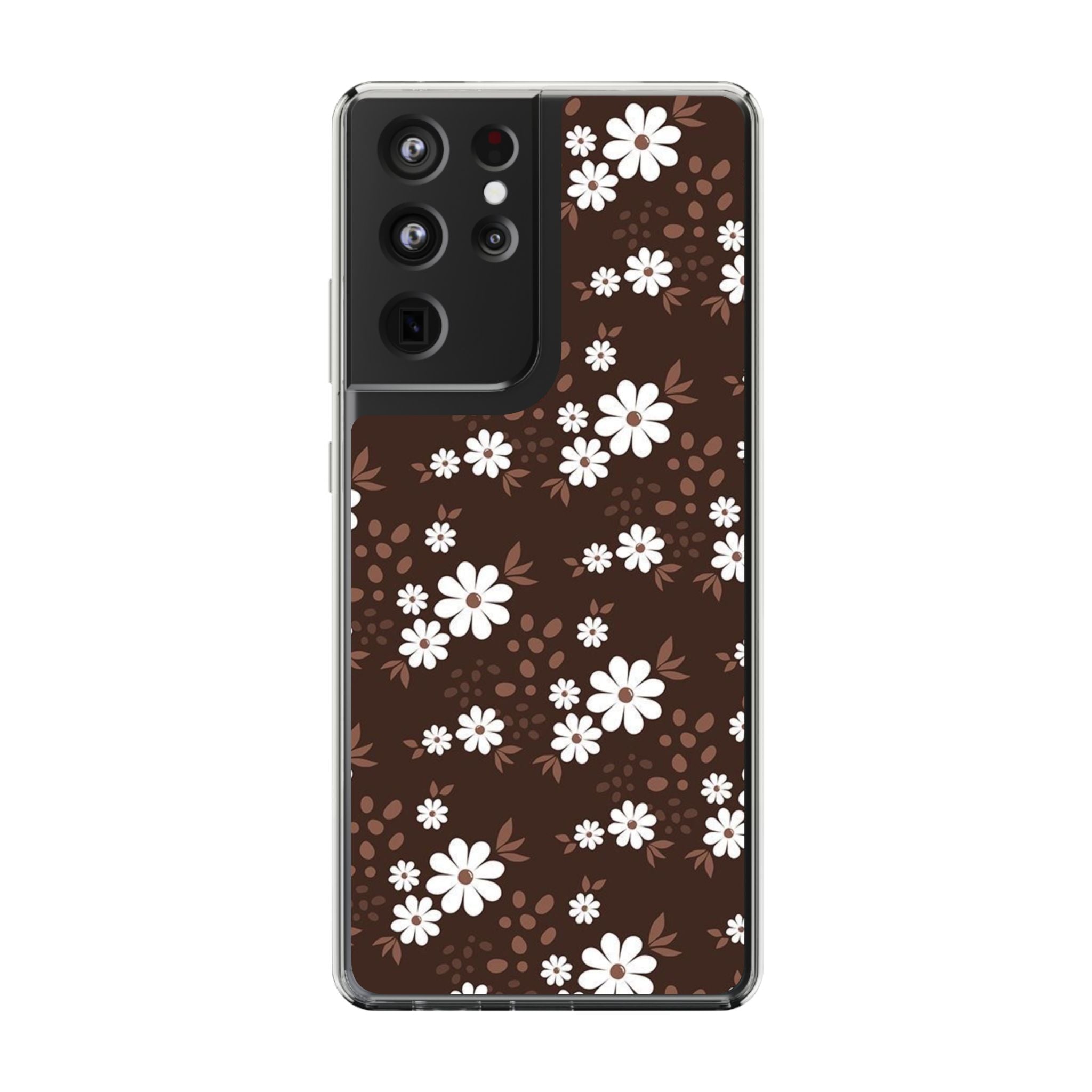 Floral Clear Phone Case, Durable Phone Cover, Transparent Phone Protection, Gift for Her, Spring Phone Accessory