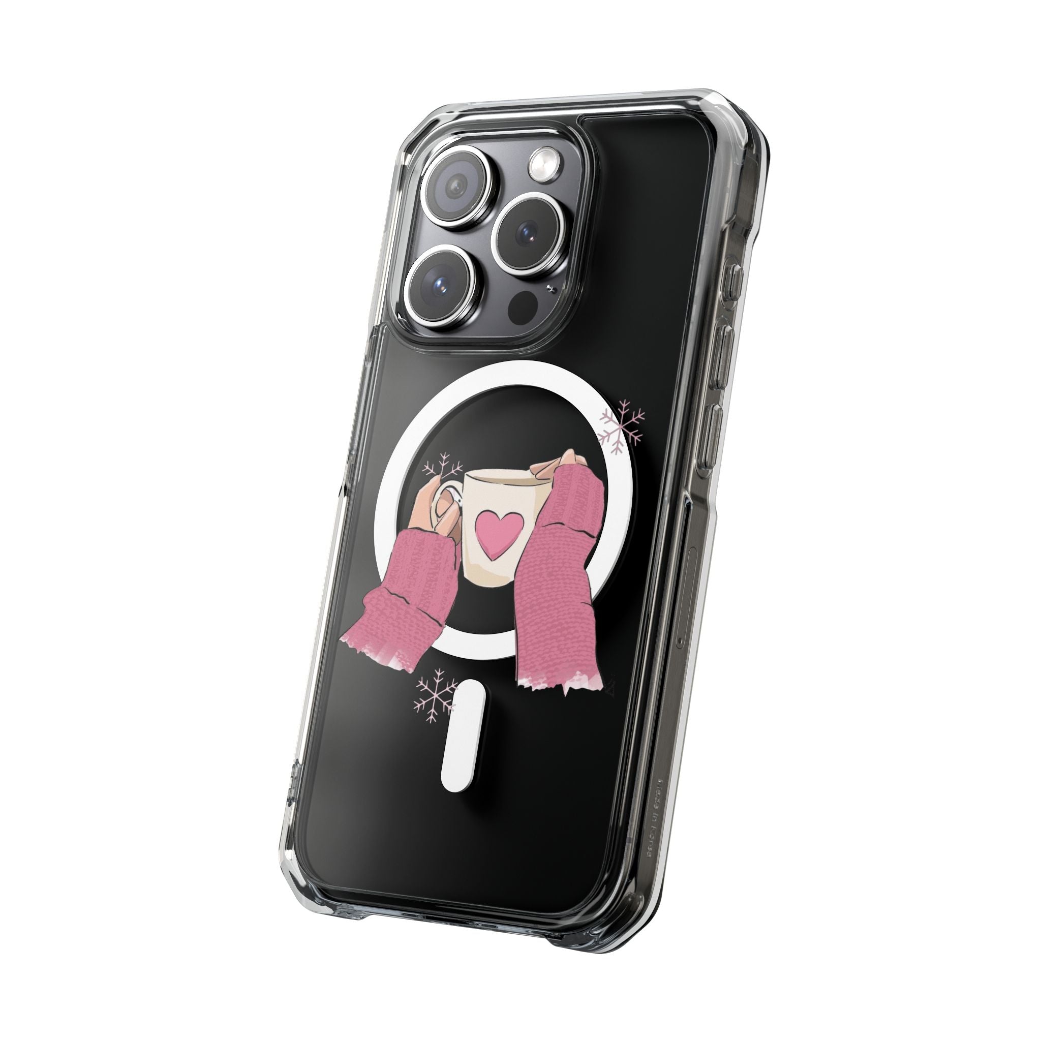 Heartwarming Magnetic Phone Case, Cute Smartphone Cover, Winter Accessories, Gift for Her, Instagrammable Tech