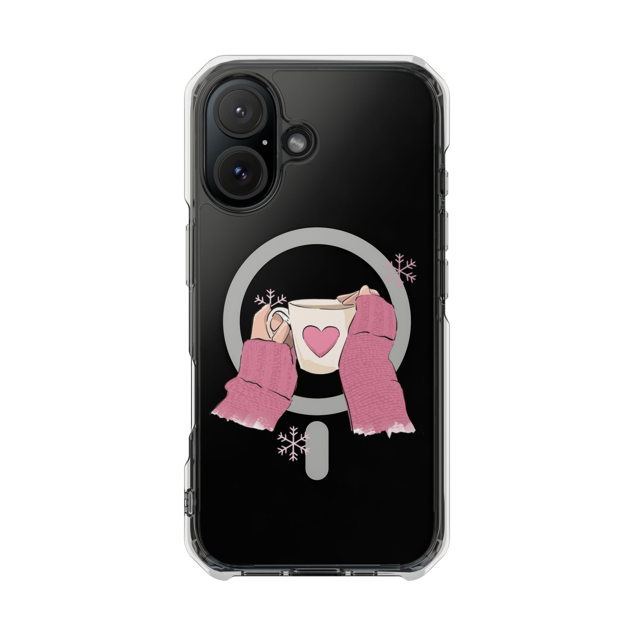 Heartwarming Magnetic Phone Case, Cute Smartphone Cover, Winter Accessories, Gift for Her, Instagrammable Tech