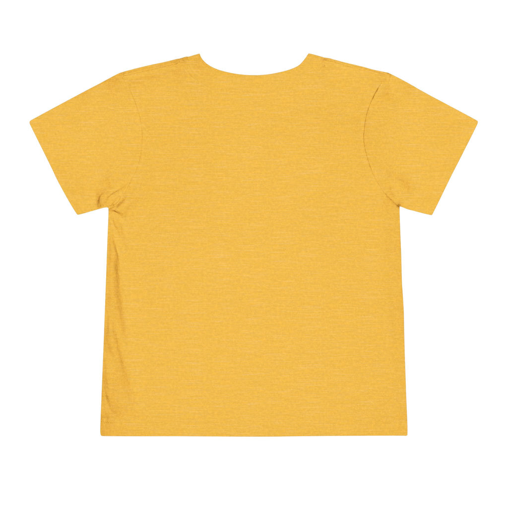Toddler Short Sleeve Tee with Yellow Lines, Kids Fashion, Summer Playwear, Birthday Gift, Everyday Comfort, Fun Casual Wear