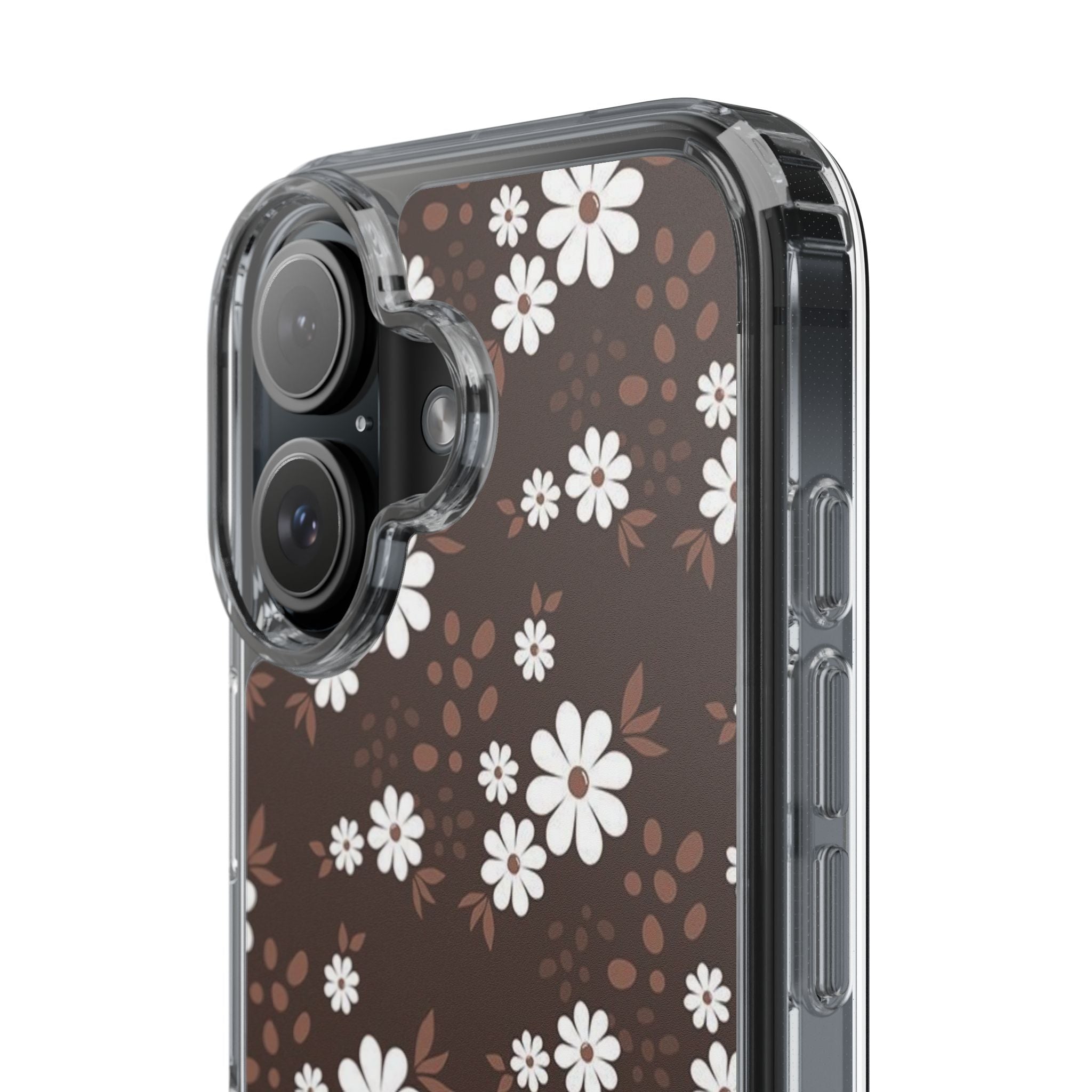 Floral Clear Phone Case, Durable Phone Cover, Transparent Phone Protection, Gift for Her, Spring Phone Accessory