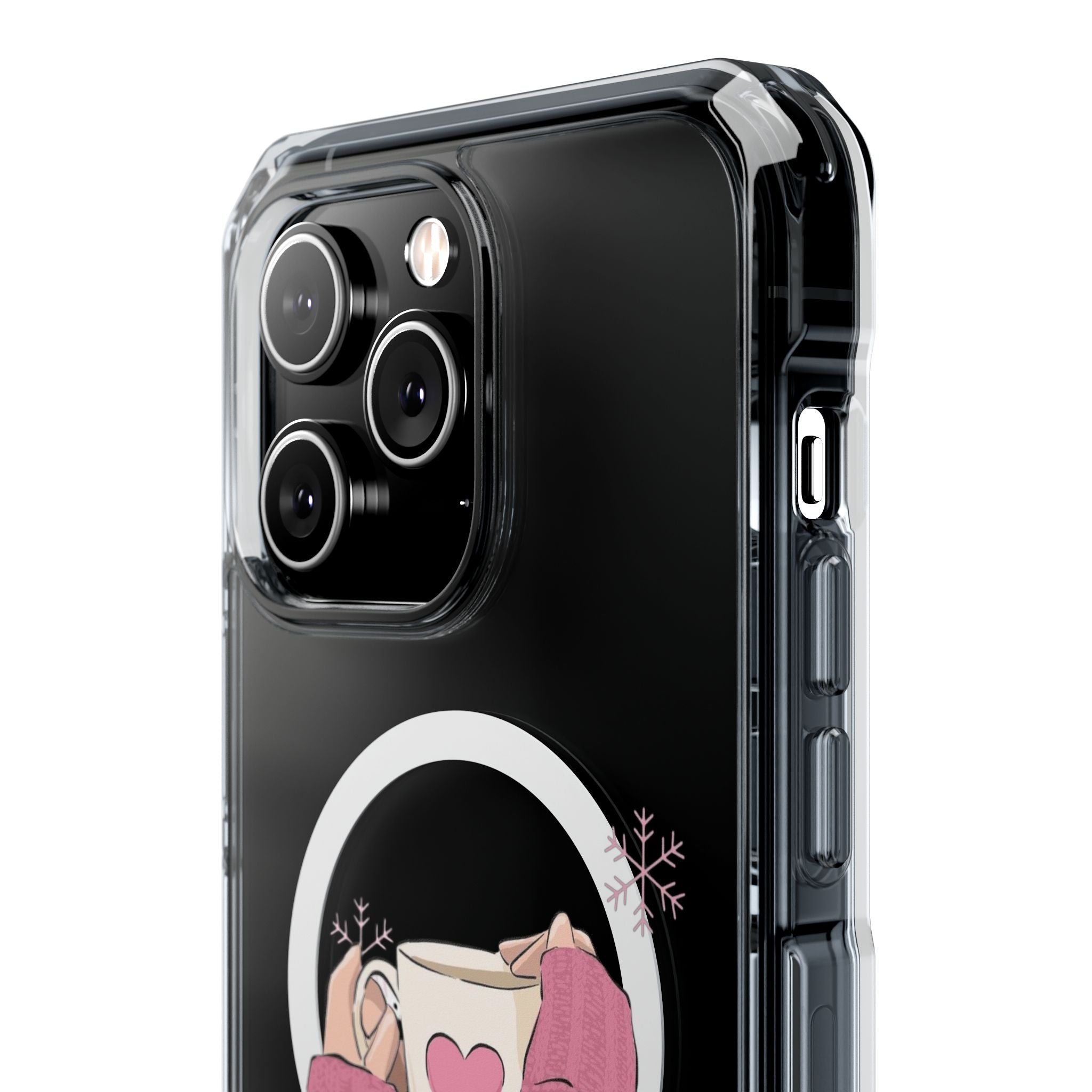 Heartwarming Magnetic Phone Case, Cute Smartphone Cover, Winter Accessories, Gift for Her, Instagrammable Tech