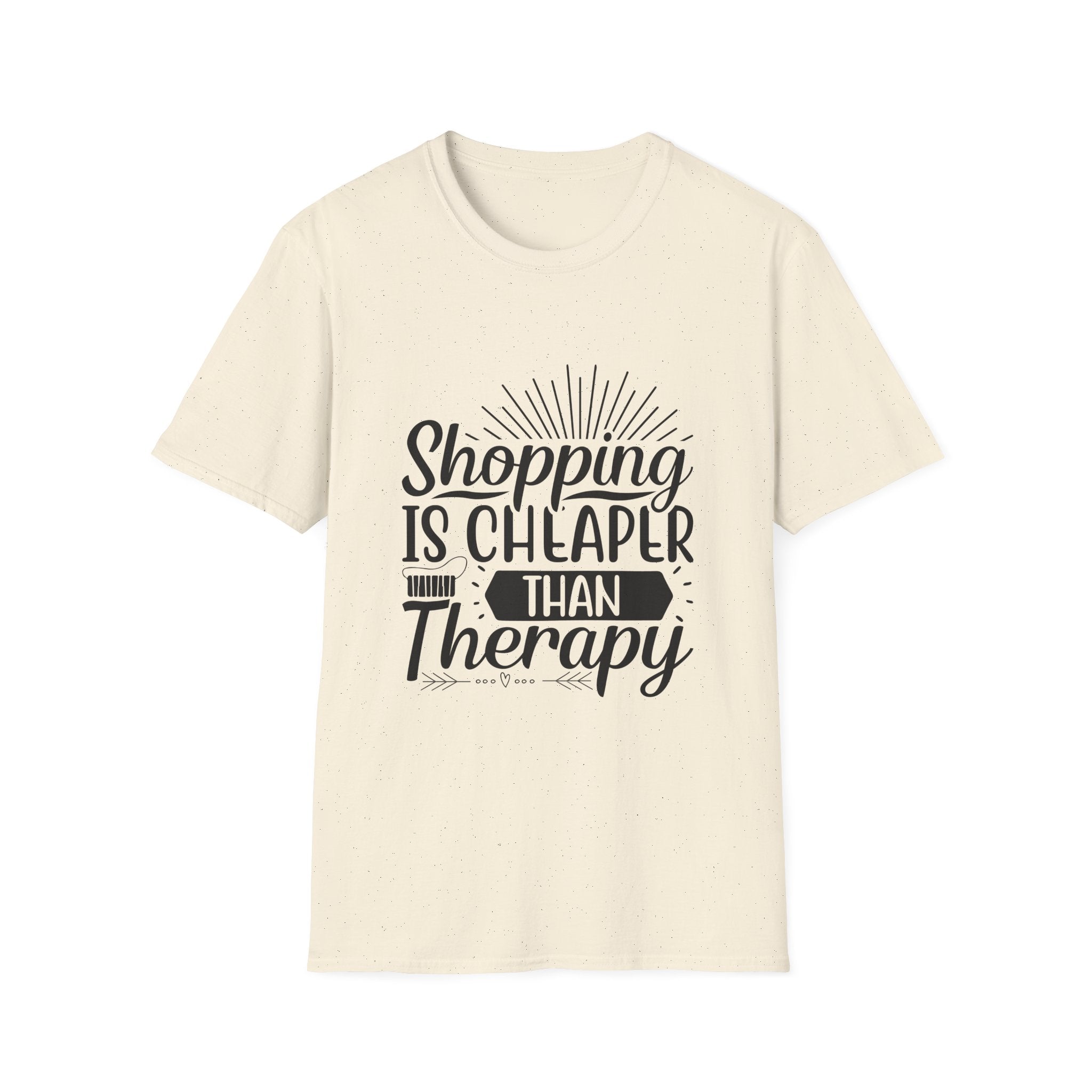 Shopping Therapy T-Shirt, Funny Gift for Shoppers, Casual Tee, Unique Humor Shirt, Gift for Her