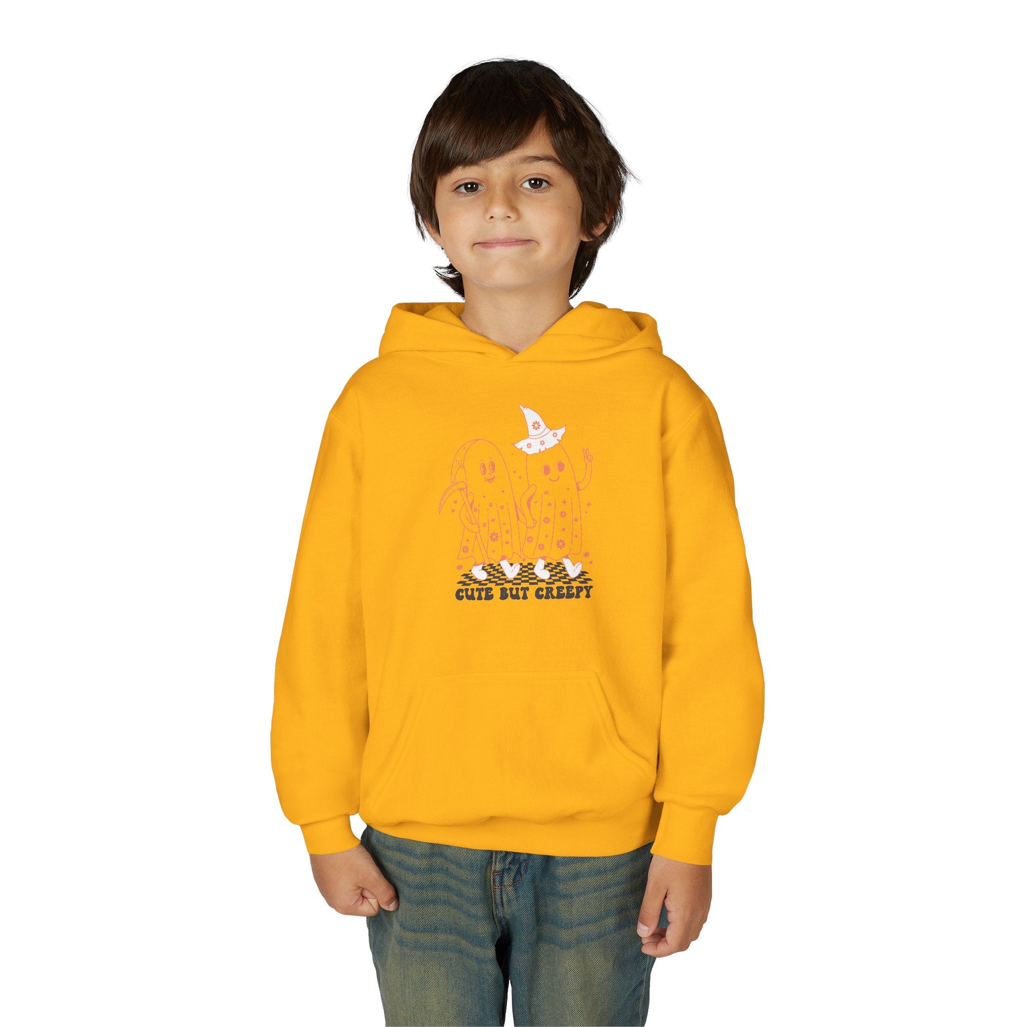 Cute but Creepy Youth Hoodie | Trendy Sweatshirt for Teens | Unique Gift for Halloween, Birthdays, or Everyday Wear