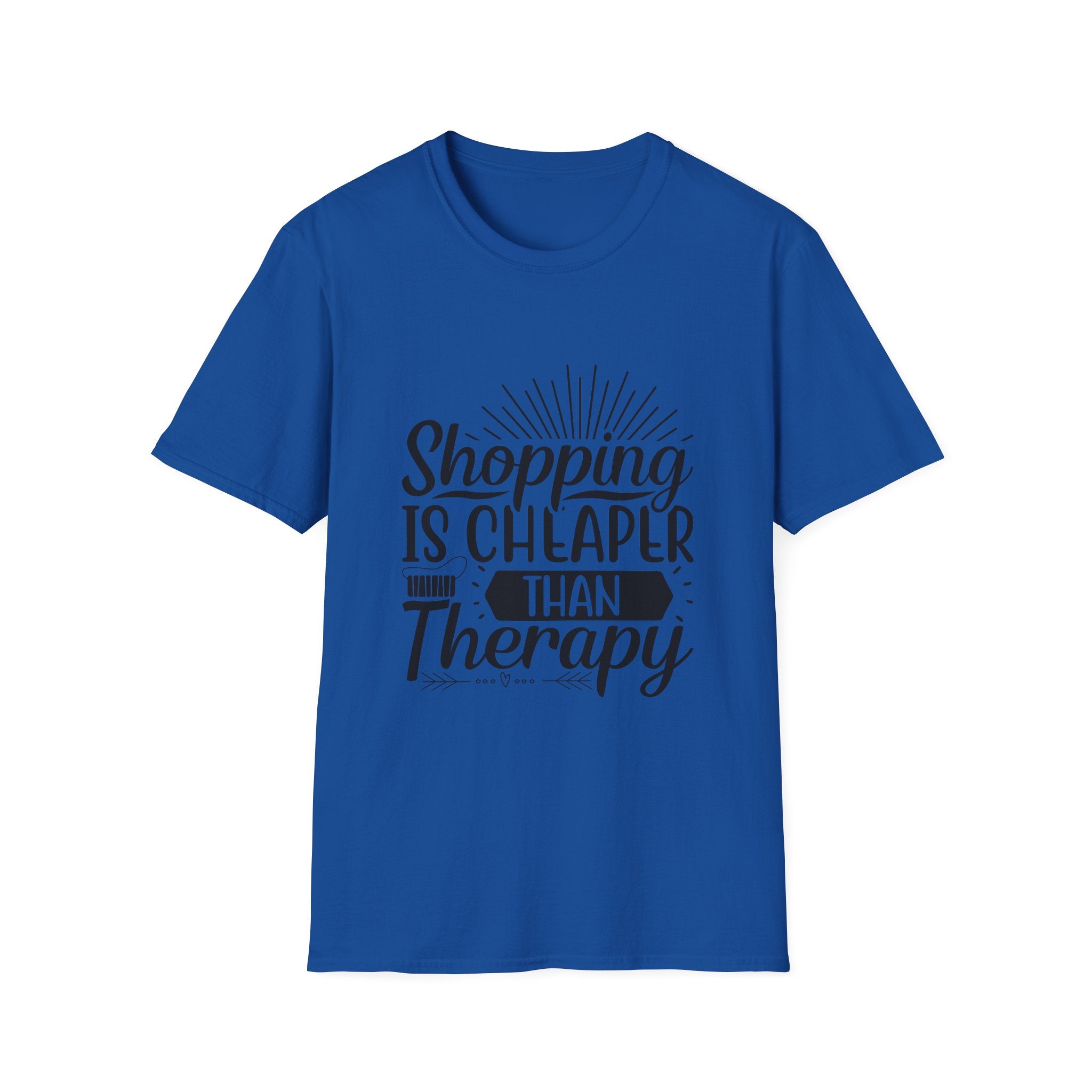 Shopping Therapy T-Shirt, Funny Gift for Shoppers, Casual Tee, Unique Humor Shirt, Gift for Her