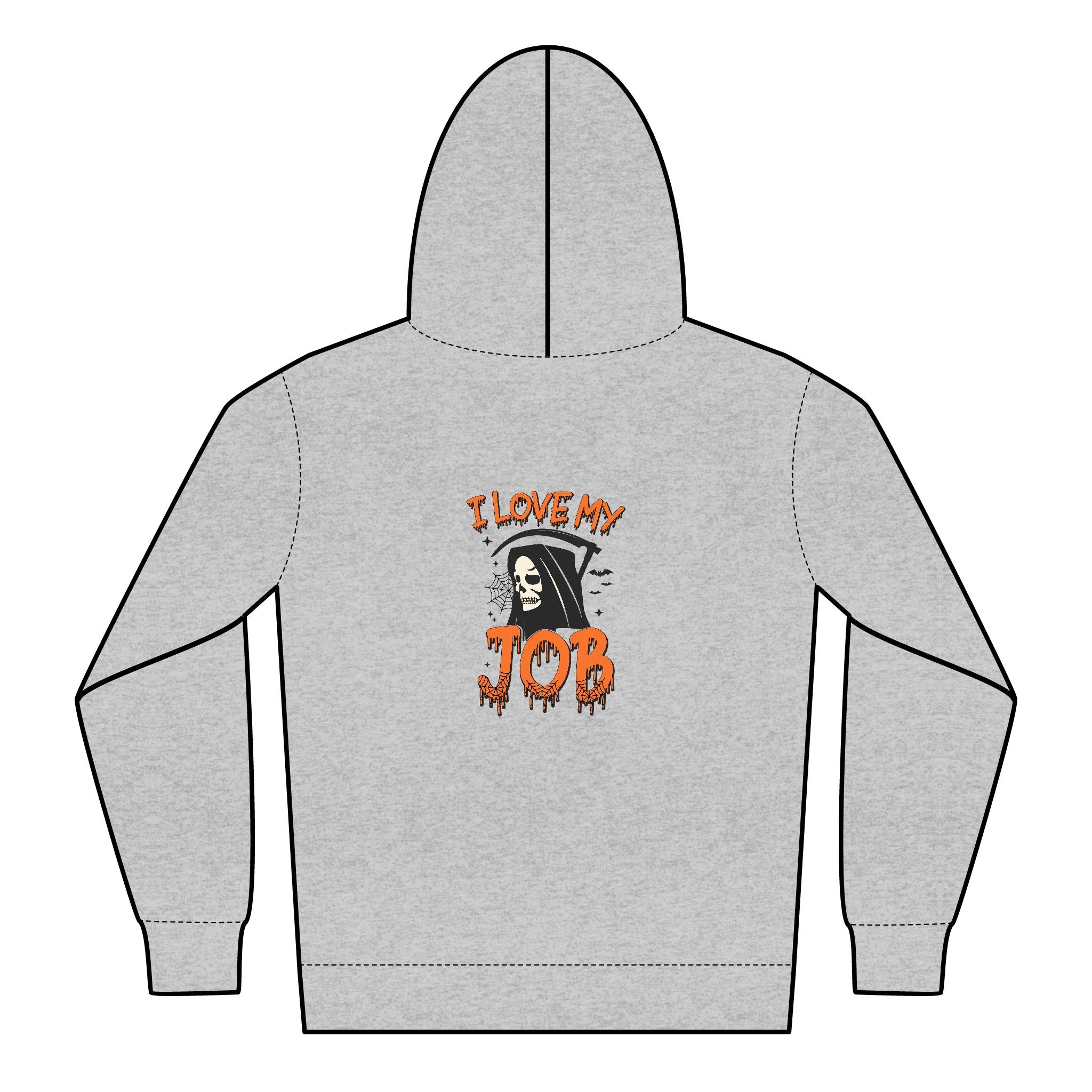 Halloween-Themed Youth Zipped Hoodie, Perfect for Fall, Spooky Season, Fun Job Gift, Cozy Layer, Cute Teens Apparel