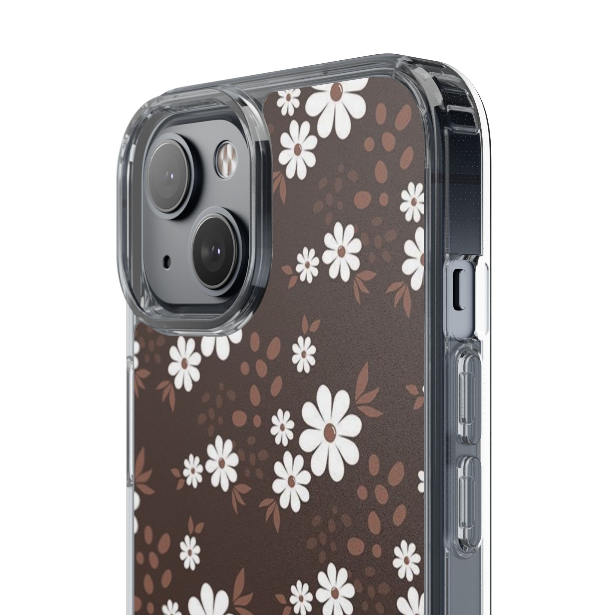 Floral Clear Phone Case, Durable Phone Cover, Transparent Phone Protection, Gift for Her, Spring Phone Accessory