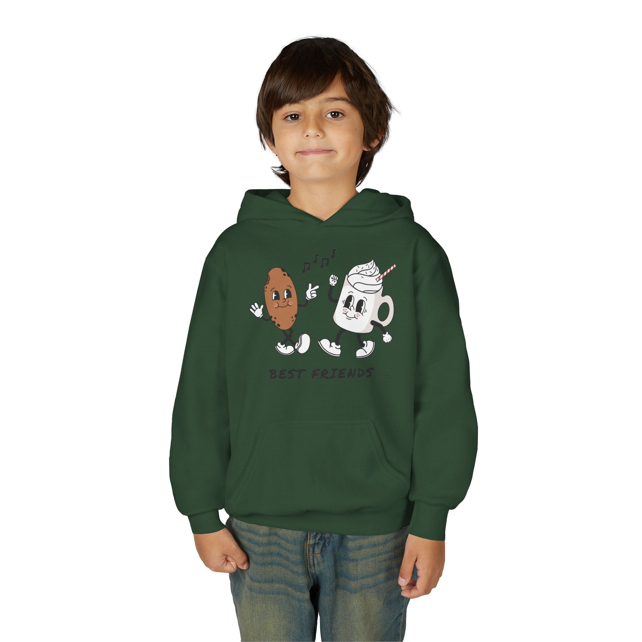 Best Friends Youth Hoodie - Cute Friendship Sweatshirt for Kids, Gift for Besties, Matching Outfit, Cozy Wear for Playdates