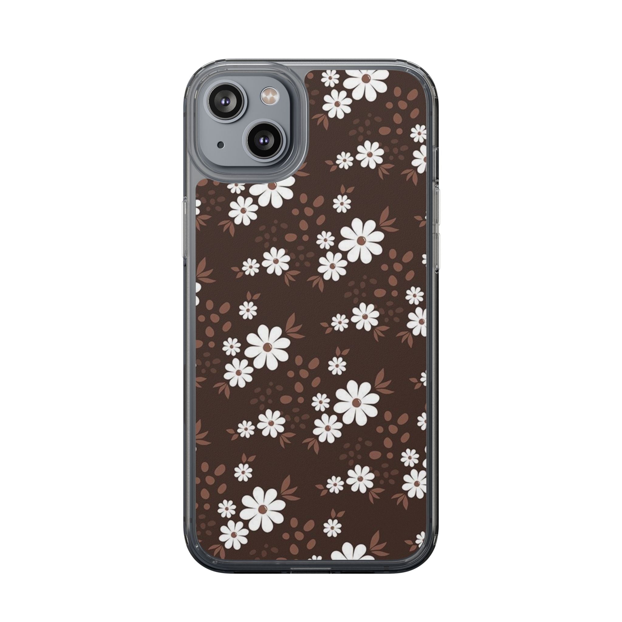 Floral Clear Phone Case, Durable Phone Cover, Transparent Phone Protection, Gift for Her, Spring Phone Accessory