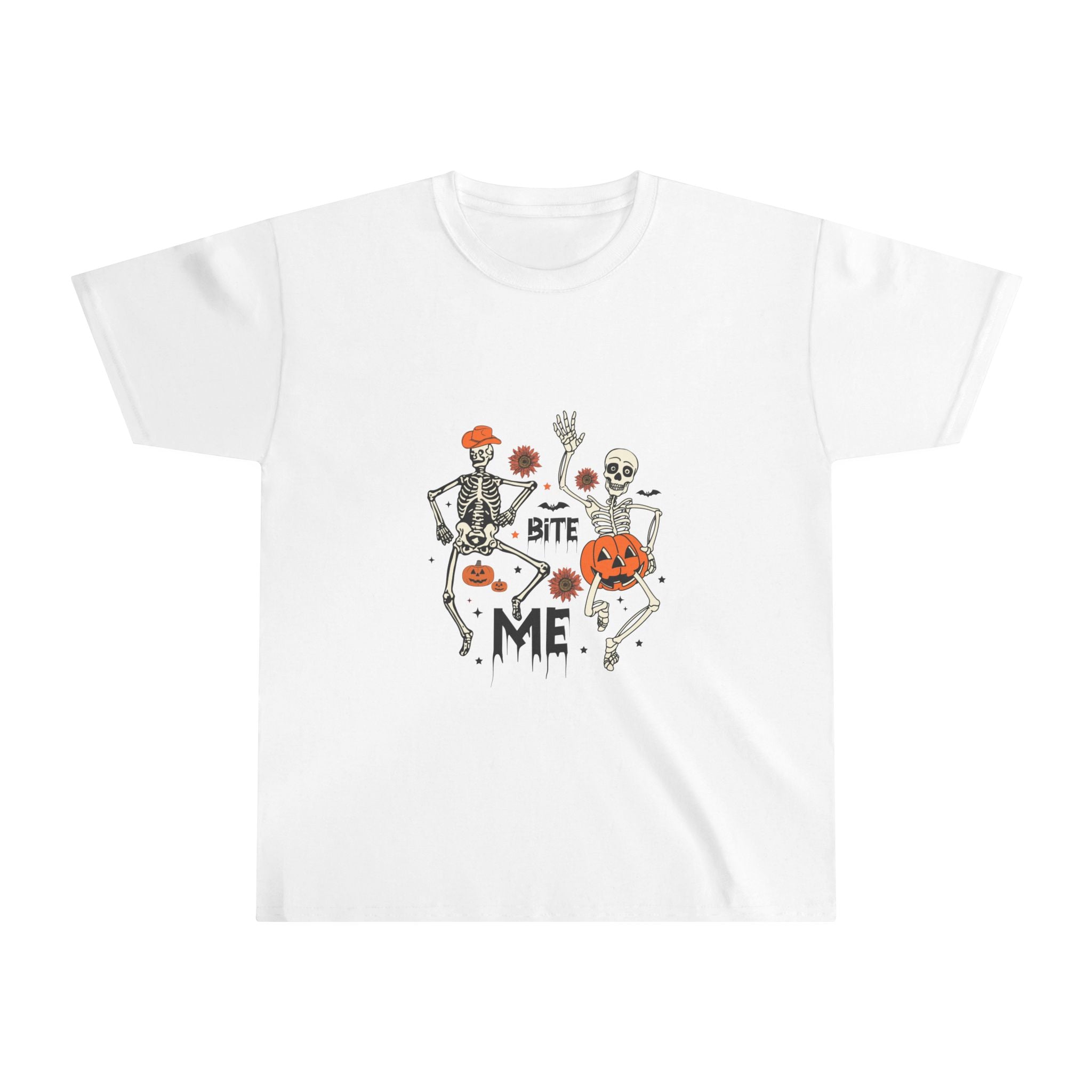 Halloween Skeleton Youth Tee, Cute Kids Halloween T-Shirt, Spooky Costume Top, Trick or Treat Shirt, Halloween Party Clothing