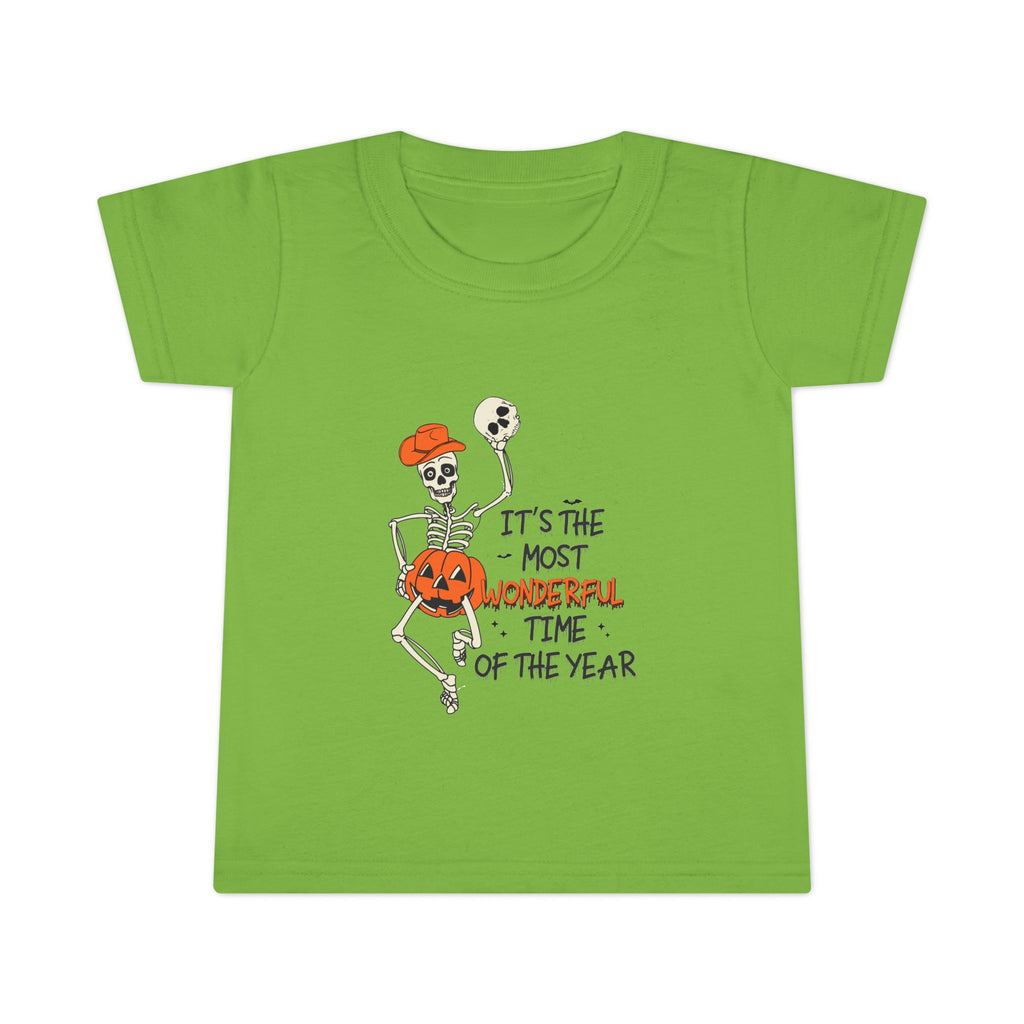 Halloween Skeleton Toddler T-Shirt, Cute Kids Costume Tee, Halloween Party Outfit, Spooky Season Apparel, Trick or Treat Shirt