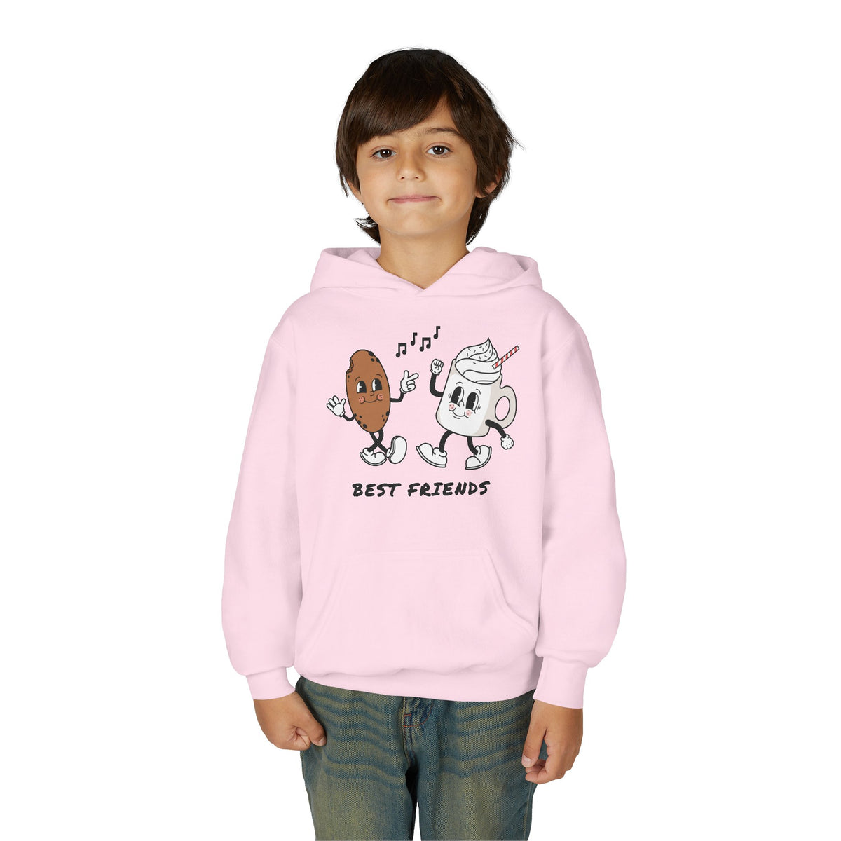 Best Friends Youth Hoodie - Cute Friendship Sweatshirt for Kids, Gift for Besties, Matching Outfit, Cozy Wear for Playdates