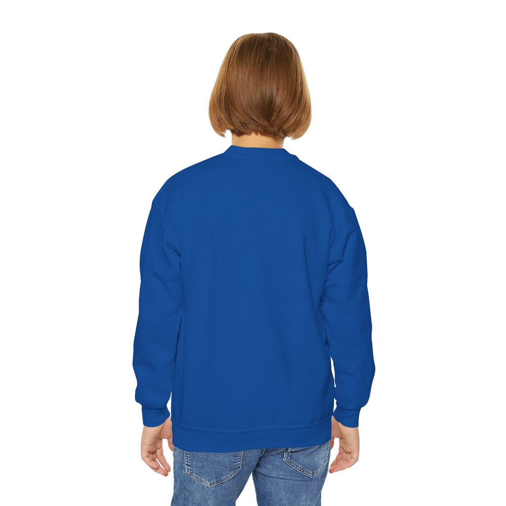 Halloween Youth Crewneck Sweatshirt, Spooky Sweatshirt, Kids Halloween Costume, Trick or Treat Gift, Fall Apparel, Cozy Halloween Clothing