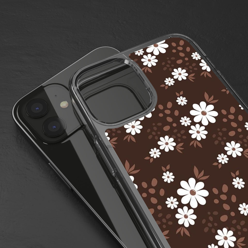Floral Clear Phone Case, Durable Phone Cover, Transparent Phone Protection, Gift for Her, Spring Phone Accessory