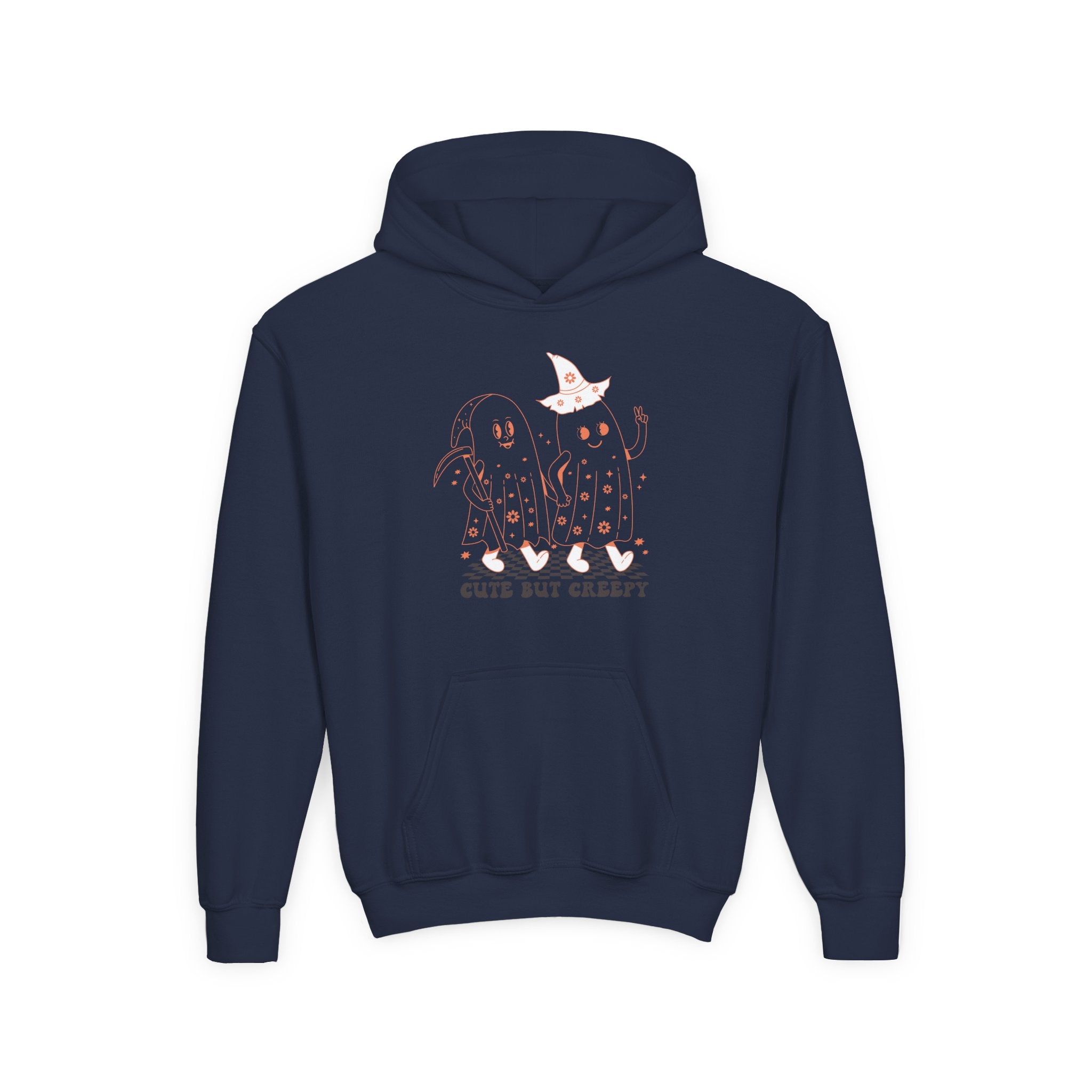 Cute but Creepy Youth Hoodie | Trendy Sweatshirt for Teens | Unique Gift for Halloween, Birthdays, or Everyday Wear