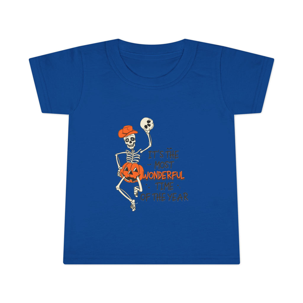 Halloween Skeleton Toddler T-Shirt, Cute Kids Costume Tee, Halloween Party Outfit, Spooky Season Apparel, Trick or Treat Shirt