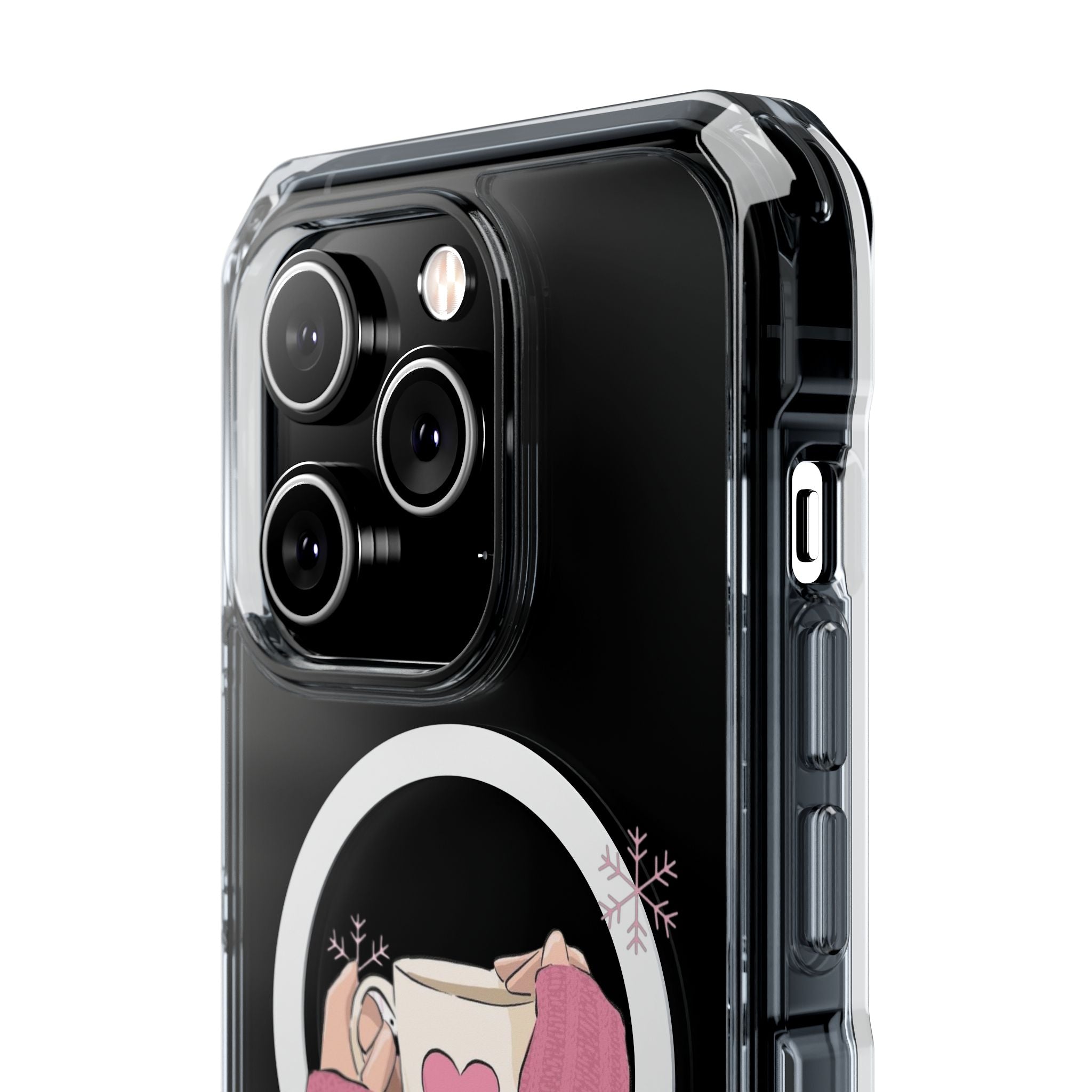 Heartwarming Magnetic Phone Case, Cute Smartphone Cover, Winter Accessories, Gift for Her, Instagrammable Tech