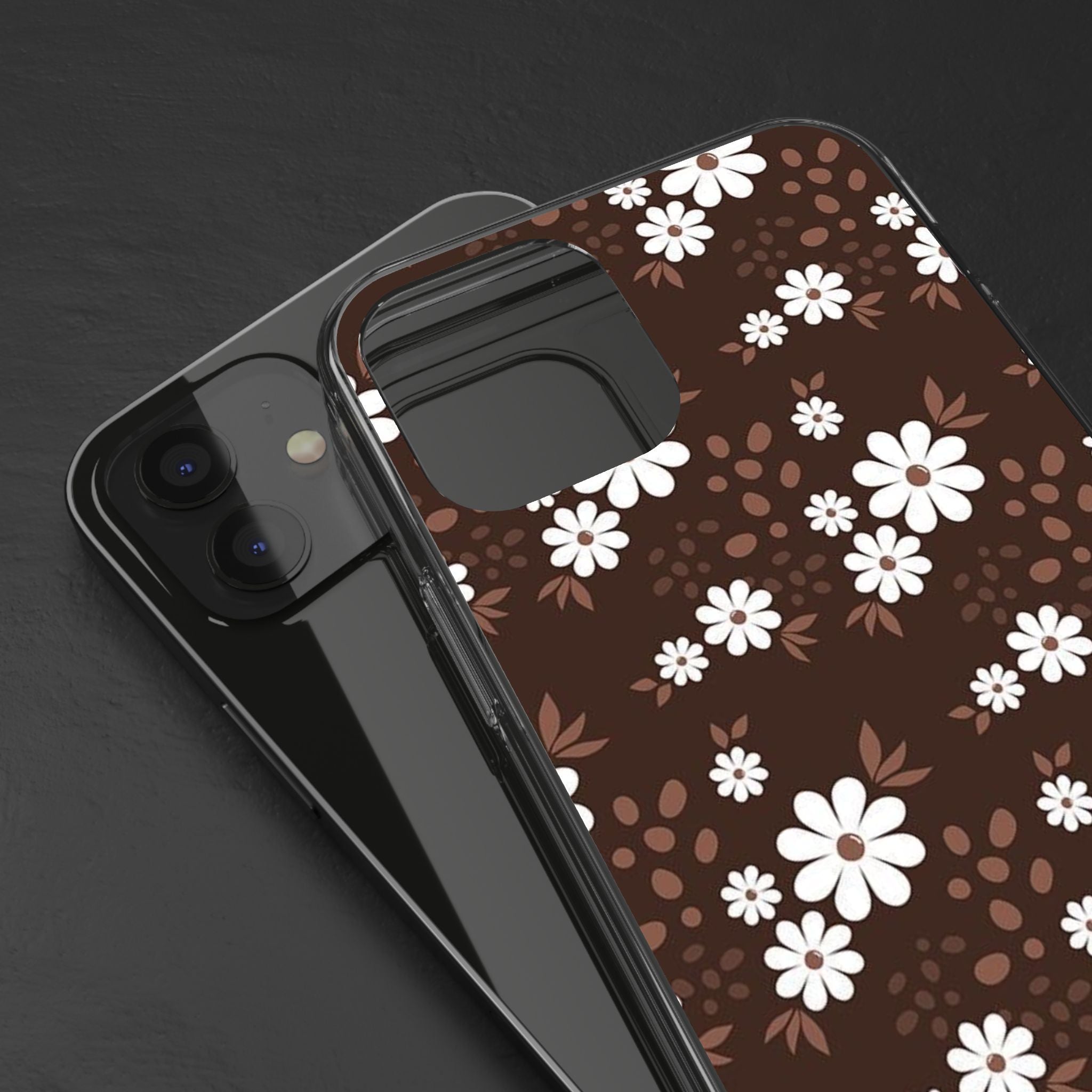 Floral Clear Phone Case, Durable Phone Cover, Transparent Phone Protection, Gift for Her, Spring Phone Accessory