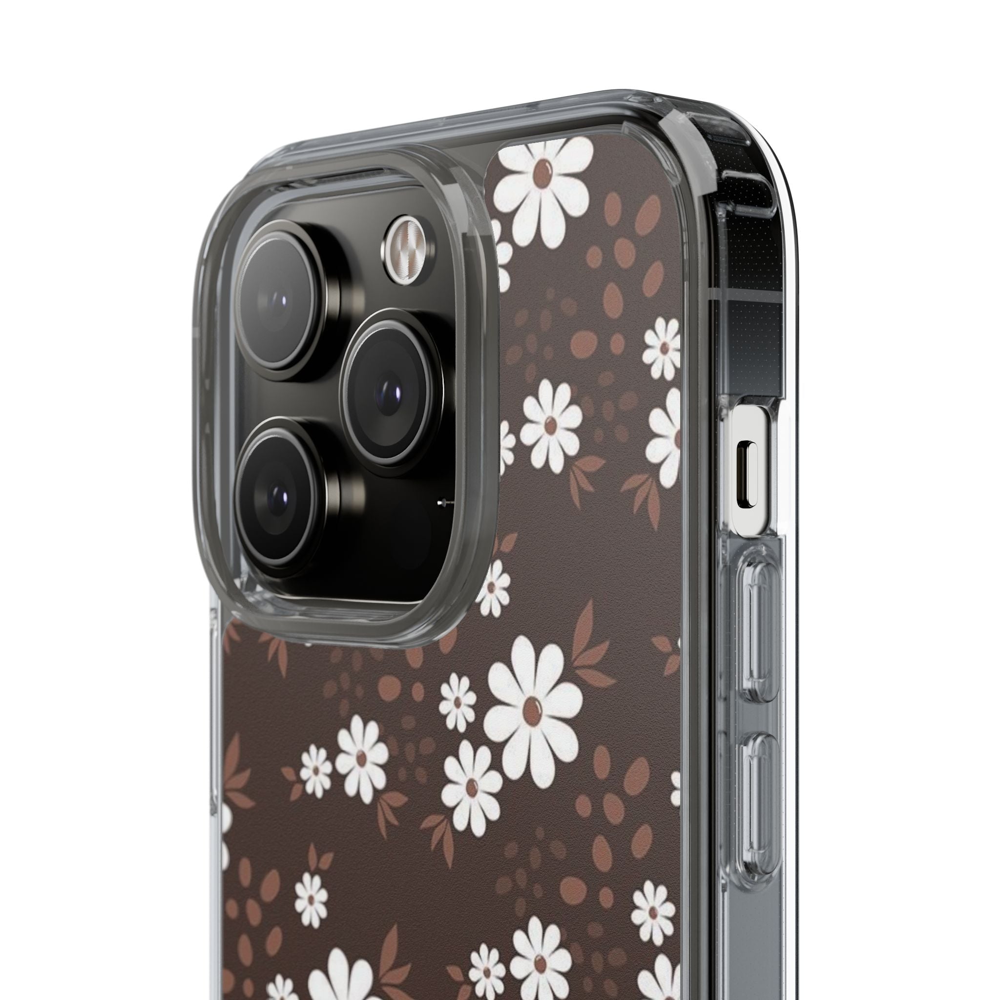 Floral Clear Phone Case, Durable Phone Cover, Transparent Phone Protection, Gift for Her, Spring Phone Accessory