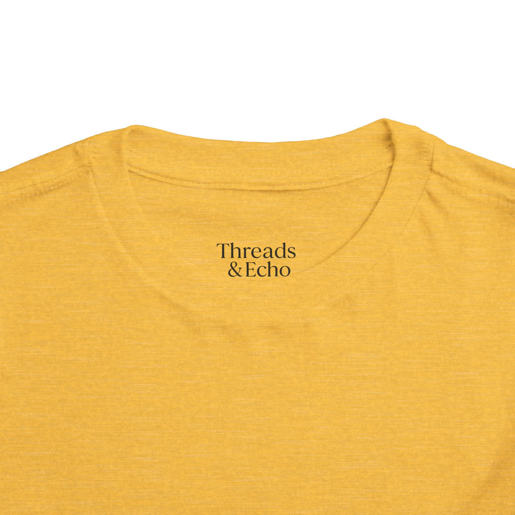 Toddler Short Sleeve Tee with Yellow Lines, Kids Fashion, Summer Playwear, Birthday Gift, Everyday Comfort, Fun Casual Wear
