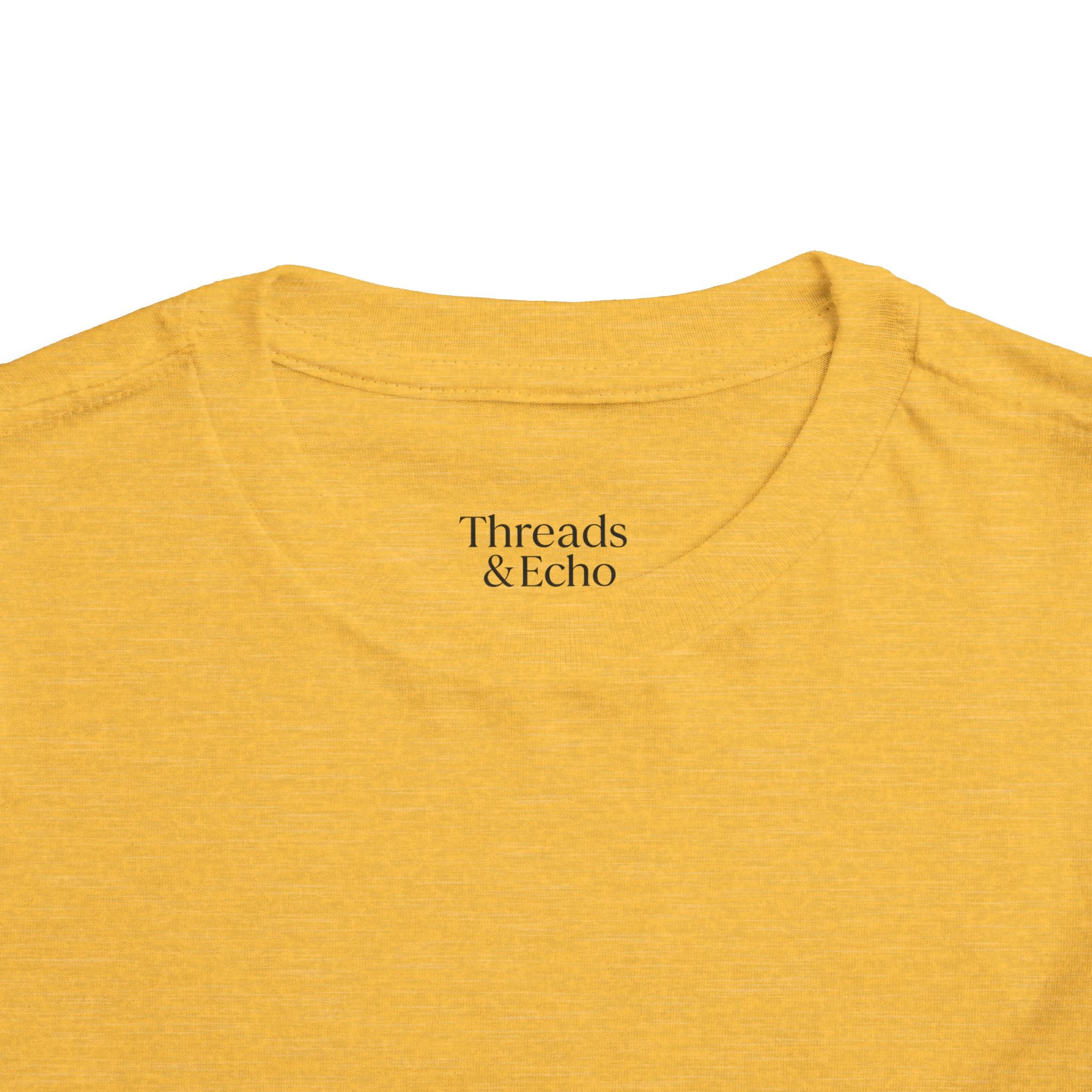 Toddler Short Sleeve Tee with Yellow Lines, Kids Fashion, Summer Playwear, Birthday Gift, Everyday Comfort, Fun Casual Wear