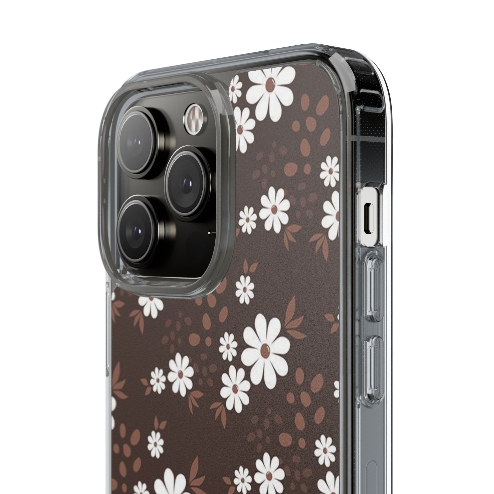 Floral Clear Phone Case, Durable Phone Cover, Transparent Phone Protection, Gift for Her, Spring Phone Accessory