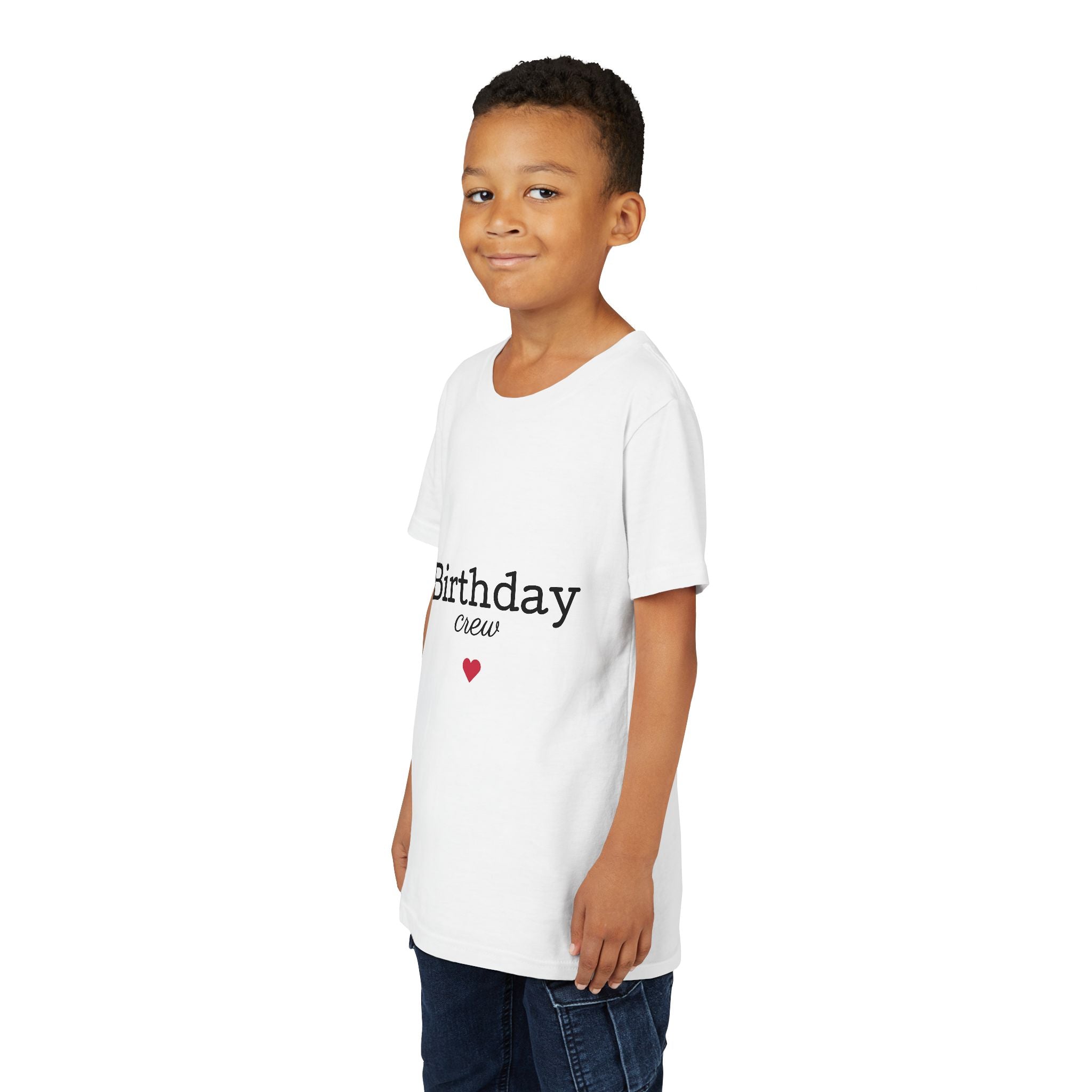 Birthday Crew Youth Tee, Fun Birthday Gift, Kids Party Shirt, Celebration Apparel, Birthday Celebration Clothing