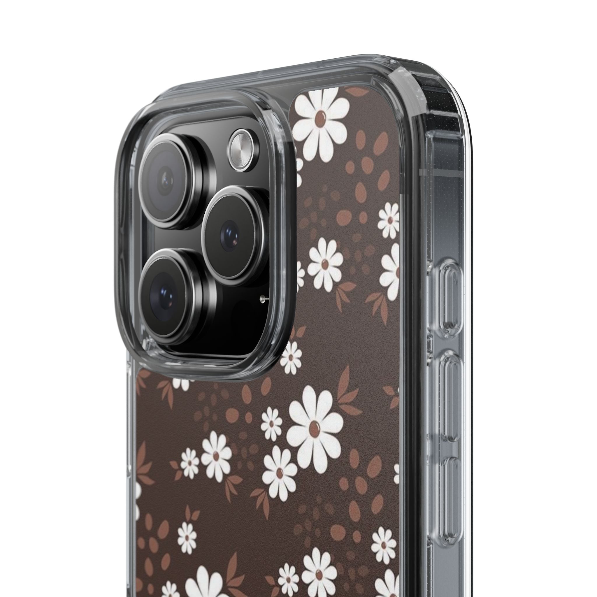 Floral Clear Phone Case, Durable Phone Cover, Transparent Phone Protection, Gift for Her, Spring Phone Accessory