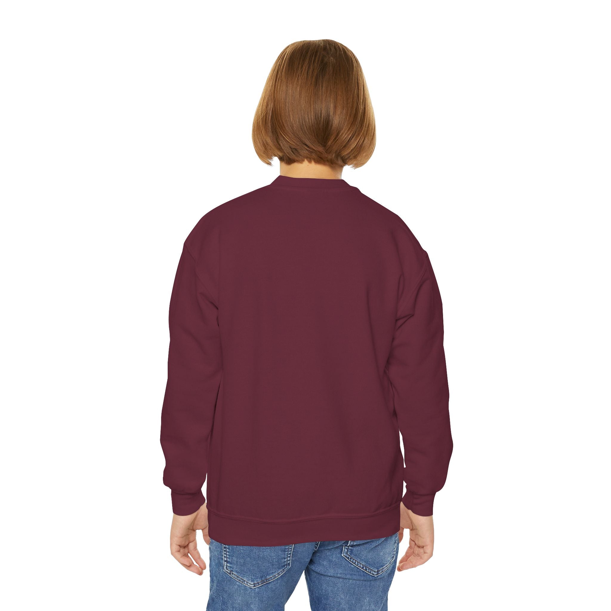 Halloween Youth Crewneck Sweatshirt, Spooky Sweatshirt, Kids Halloween Costume, Trick or Treat Gift, Fall Apparel, Cozy Halloween Clothing