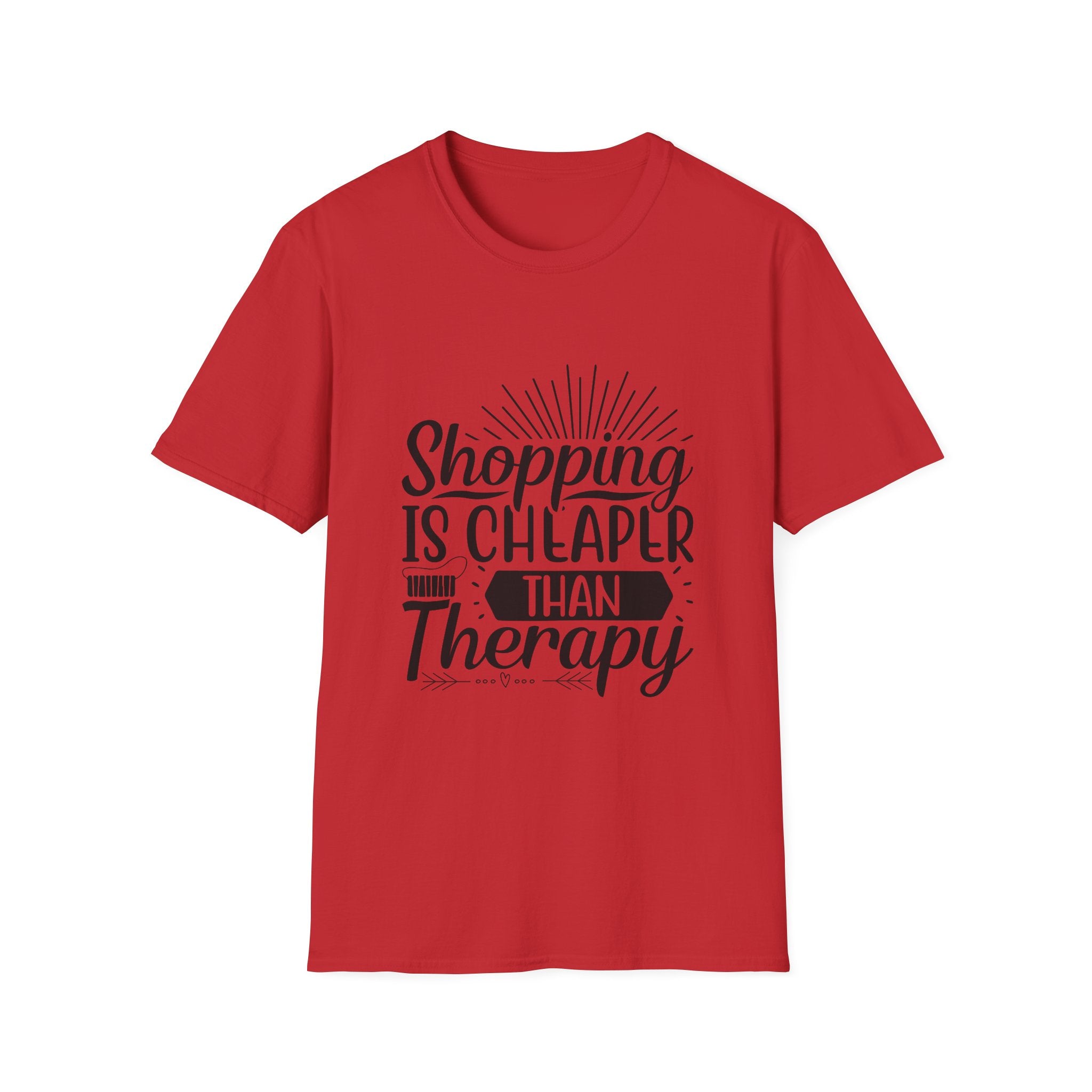 Shopping Therapy T-Shirt, Funny Gift for Shoppers, Casual Tee, Unique Humor Shirt, Gift for Her