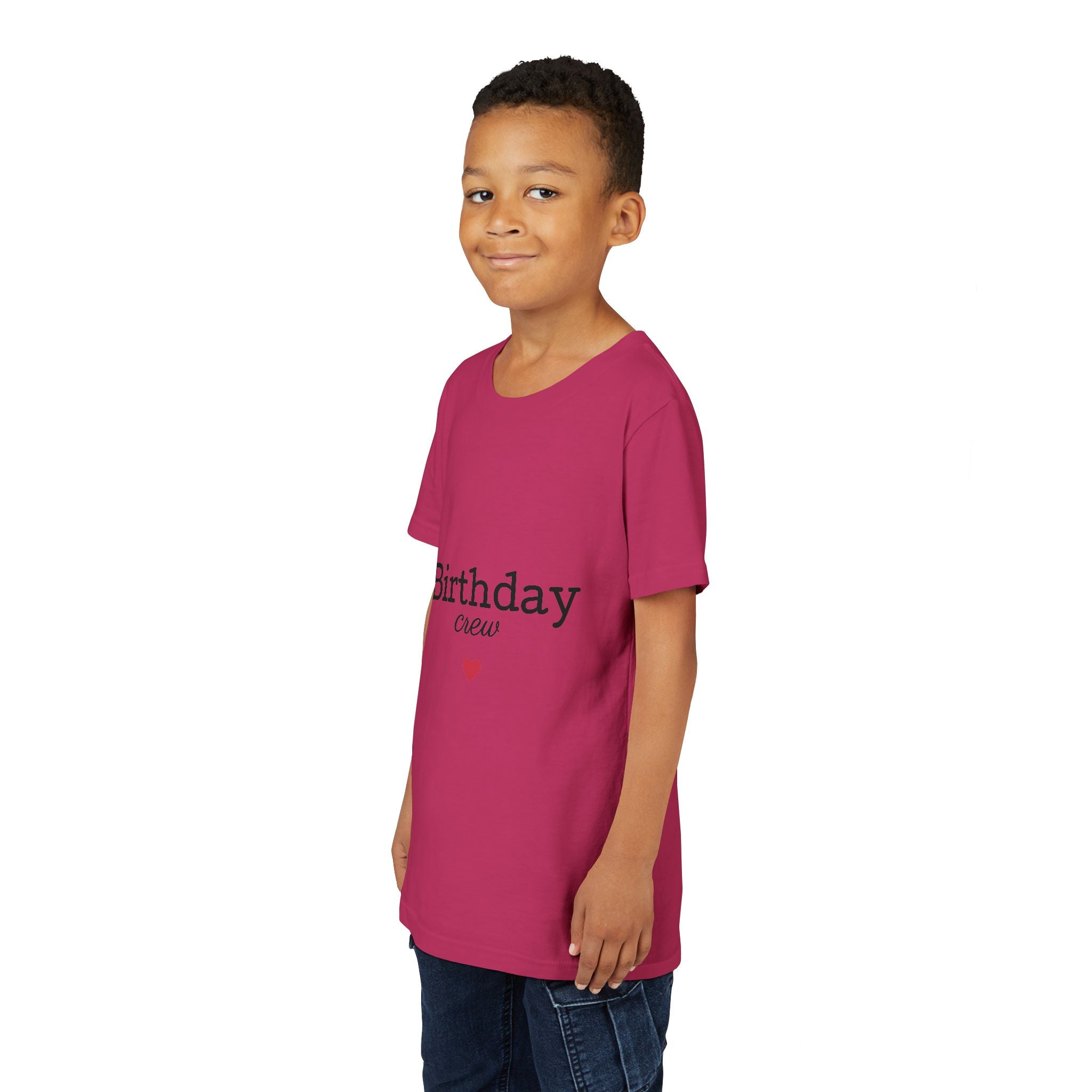 Birthday Crew Youth Tee, Fun Birthday Gift, Kids Party Shirt, Celebration Apparel, Birthday Celebration Clothing